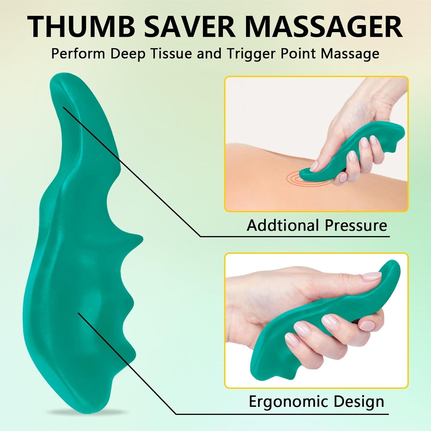 Sore Muscle Massage Oil for Massage Therapy, with Massage Roller Ball & Thumb Saver Massager, Body Massage Oil for Muscle Relaxing, Soothes Joints & Muscles with Arnica, Lavender Oil(8 Fl Oz)