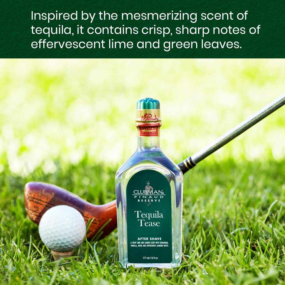 Clubman Reserve Tequila Tease After Shave Lotion for Men – Refreshing Scent After Shave Splash, Soothing Aftershave Care, 6 fl oz