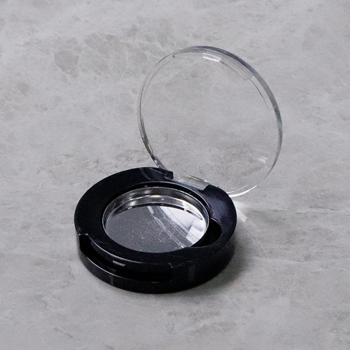 4 Pack Empty Eyeshadow Holder Case Round Magnetic Makeup Eyeshadow Lipstick Palette Container For Travel Sample DIY - Black