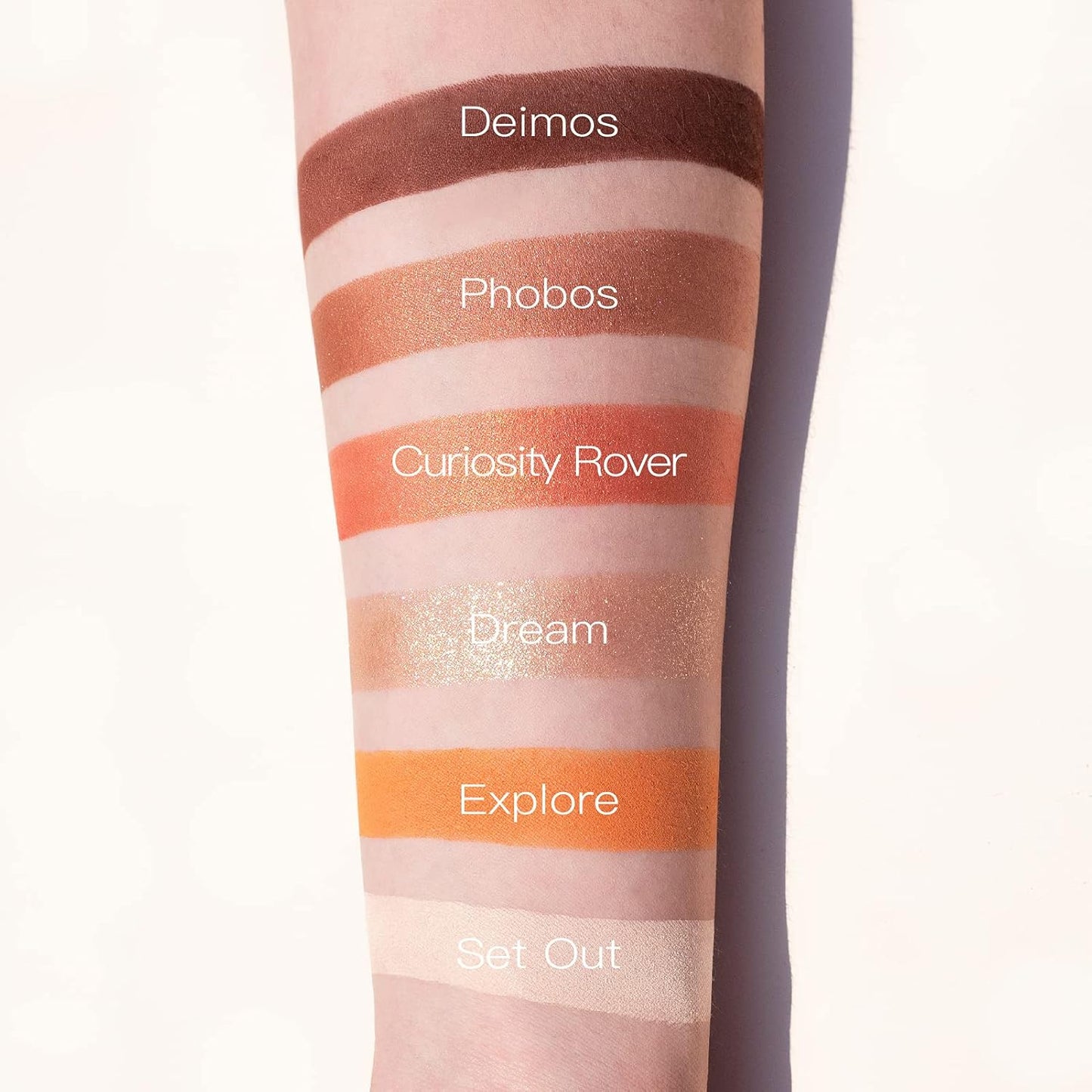 READY TO SHINE Mars Voyage Small Eyeshadow Palette with 6 Highly Pigmented Matte, Frost, and Shimmer Pocket-Sized Mini Travel Eyeshadows