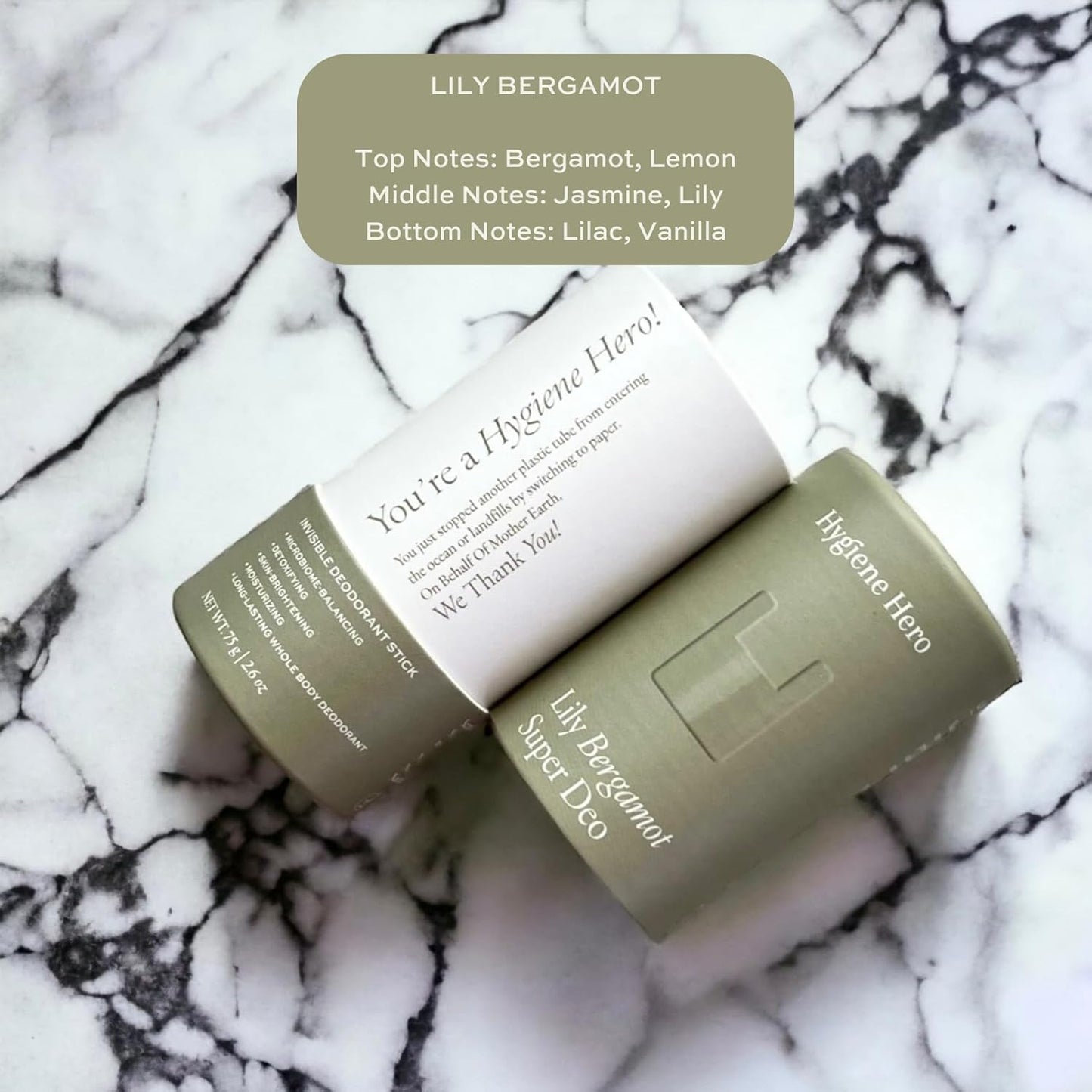 Super Deo - Lily Bergamot | Invisible Deodorant Stick | Natural Deodorant for Men and Women | Aluminium Free | Mitigate Ingrown Hair | Lily and Bergamot Scent