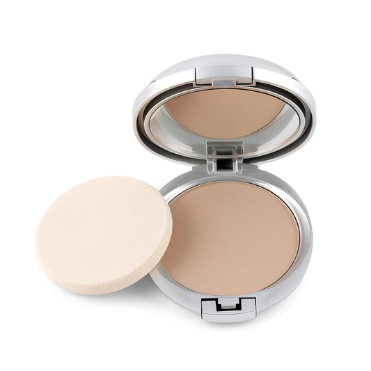Natural Mineral Makeup Foundation- A Healthy Full Coverage Vegan Pressed Powder. Made in USA (Bare Beige)