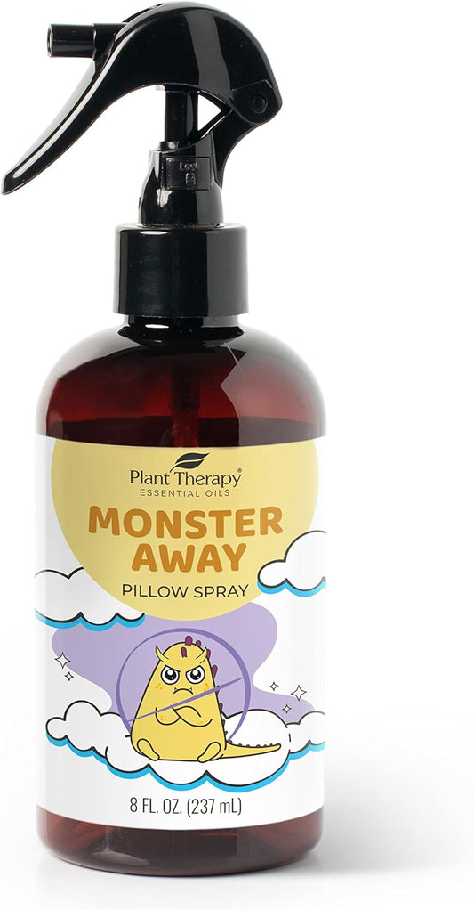 Plant Therapy KidSafe All Natural Monster Away Pillow and Linen Spray, Powered by Essential Oils, Aromatherapy Spray, 8 oz