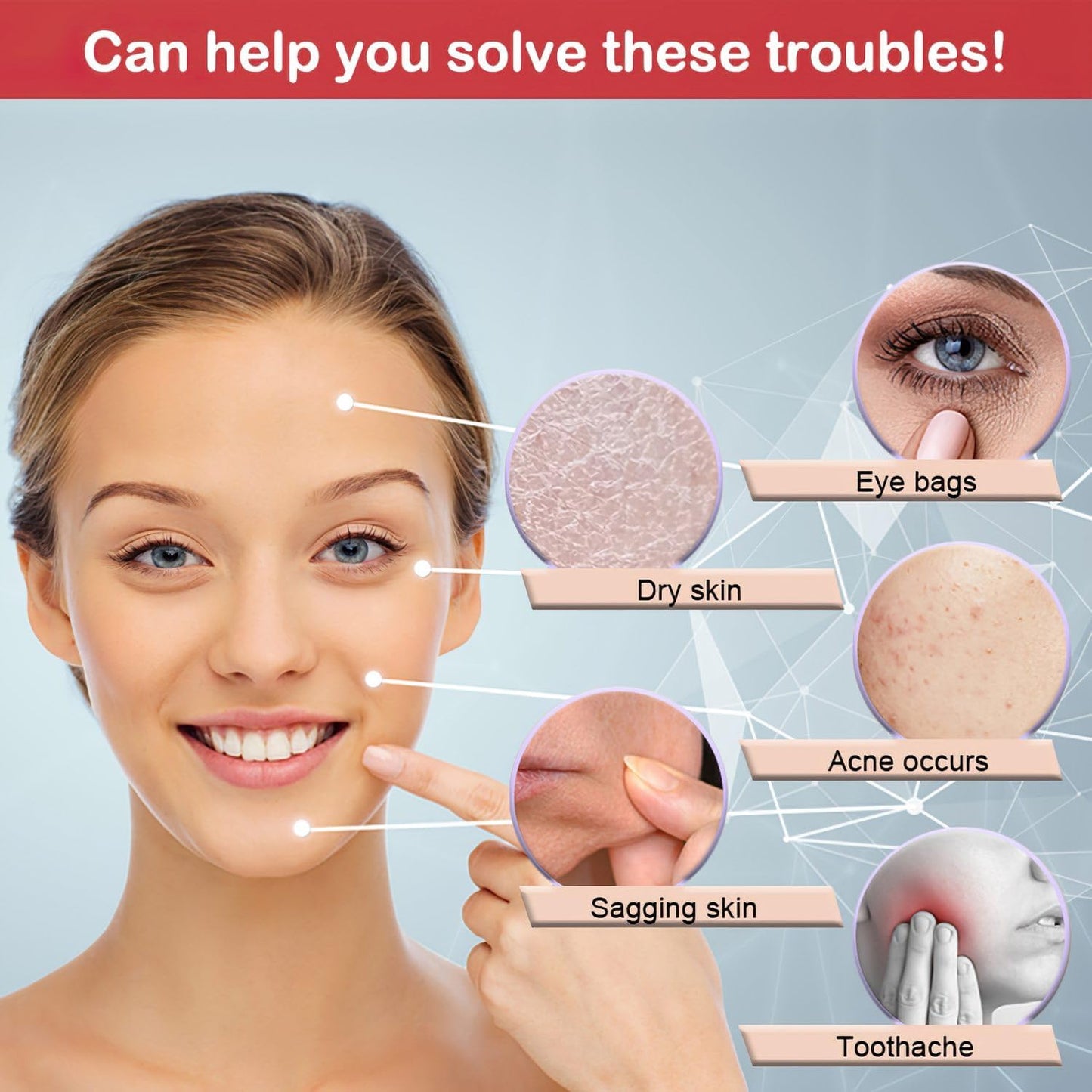 KOGITI Face Ice Roller & Mold - Beauty Facial Massage Tool for Puffiness Relief, Ice Cube Holder (New-Black)