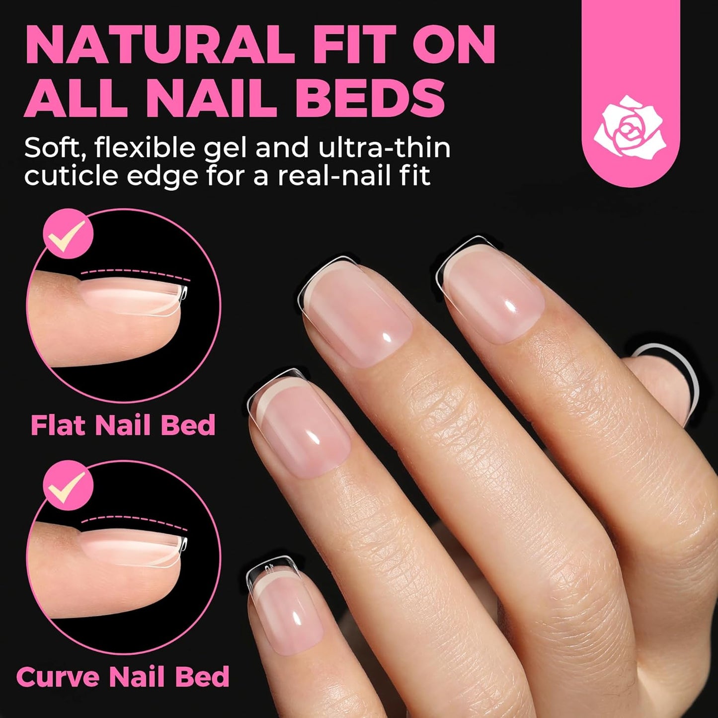 UNA GELLA Extra Short Nail Tips: 504pcs Square Fake Nails Pre-shape XS Short Square Press on Nails Gel Tips Full Cover Acrylic Nails False Nails for DIY Salon 12 Sizes