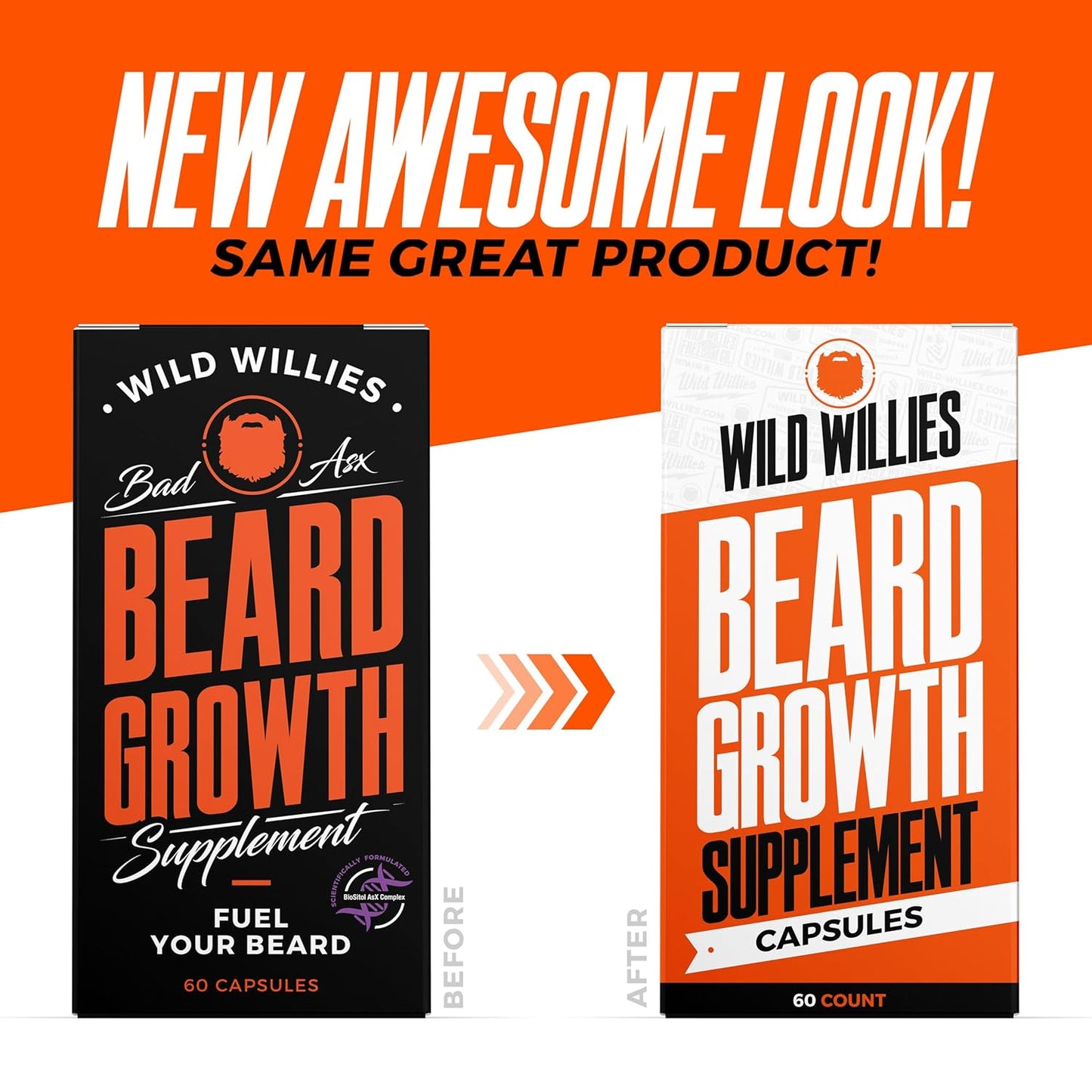 Wild Willies All-in-One Beard Growth Kit - Includes Beard Boost Serum Oil & Growth Supplement, Boar Bristle Brush - Perfect Grooming Kit for Men - Achieve Thicker, Fuller, Healthier Beard