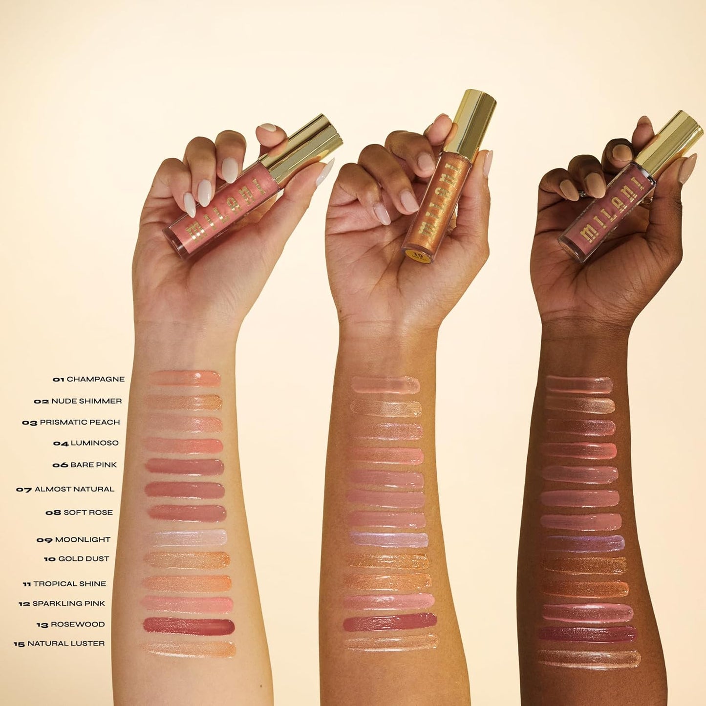 Milani Lip Gloss, Keep It Full Nourishing Lip Plumper with Hyaluronic Acid & Peptides for Soft, Fuller-Looking Lips (0.13 Fl. Oz.) Moonlight