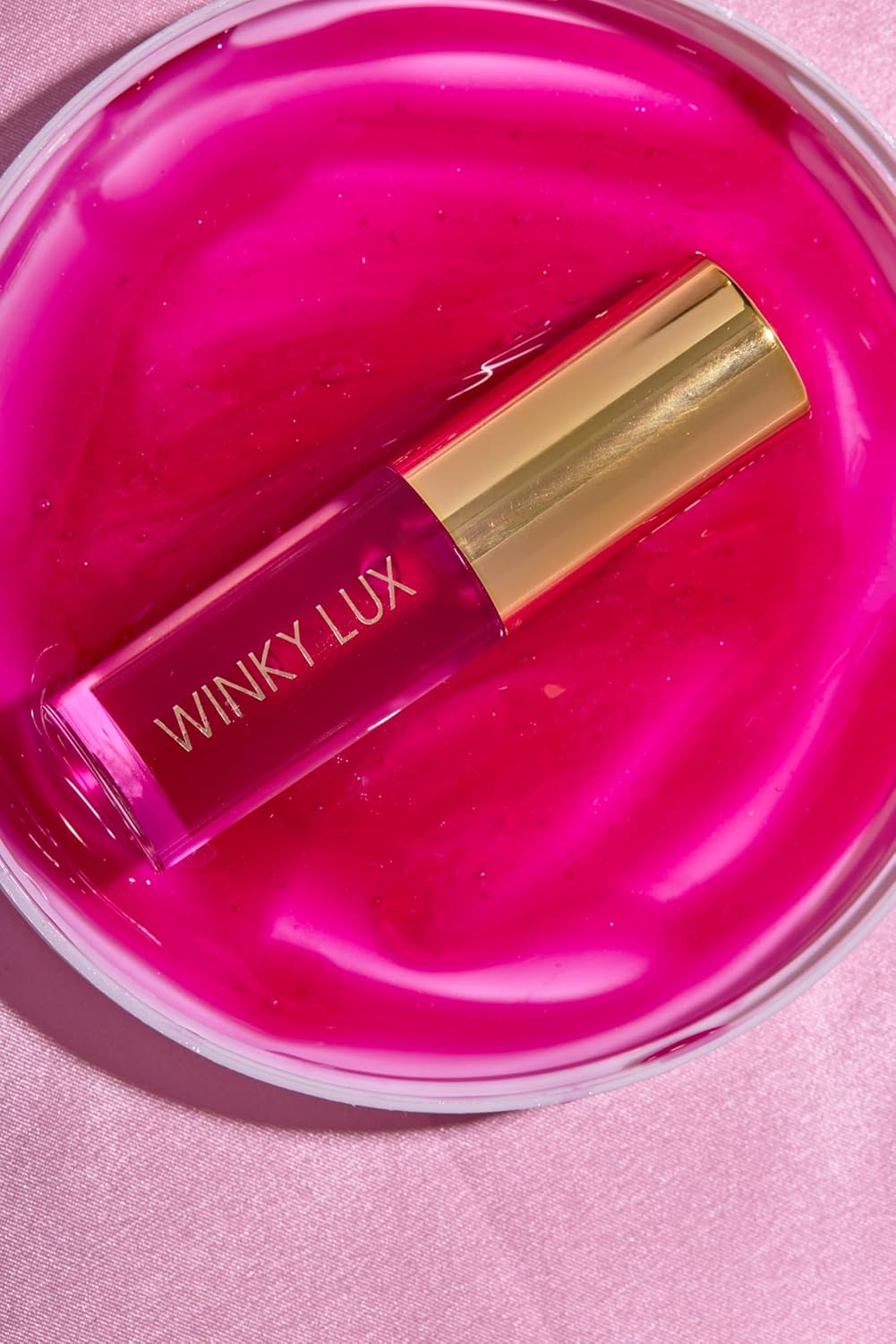 Winky Lux Crave Barely There Sheer Tinted Lip Oil - Hydrating Lip Gloss Tint, Cranberry Red Glossy Lip Balm, Juicy Non Sticky Long Lasting Formula, Infused with Jojoba Oil & Soft Vanilla Scent