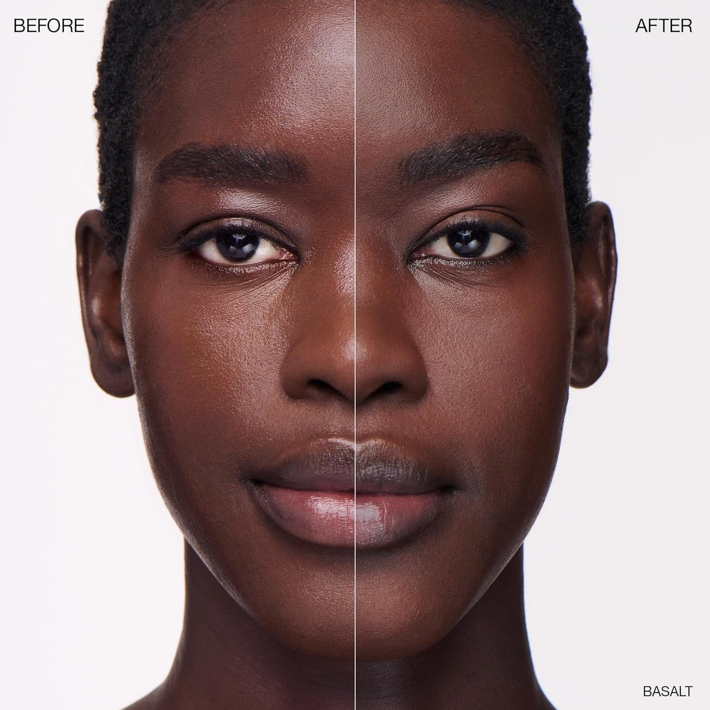 Ogee Sculpted Skin-Perfecting Powder (Basalt - FULL SET (Case & Refill)) Makeup Setting Powder - 70% Organic Ingredients