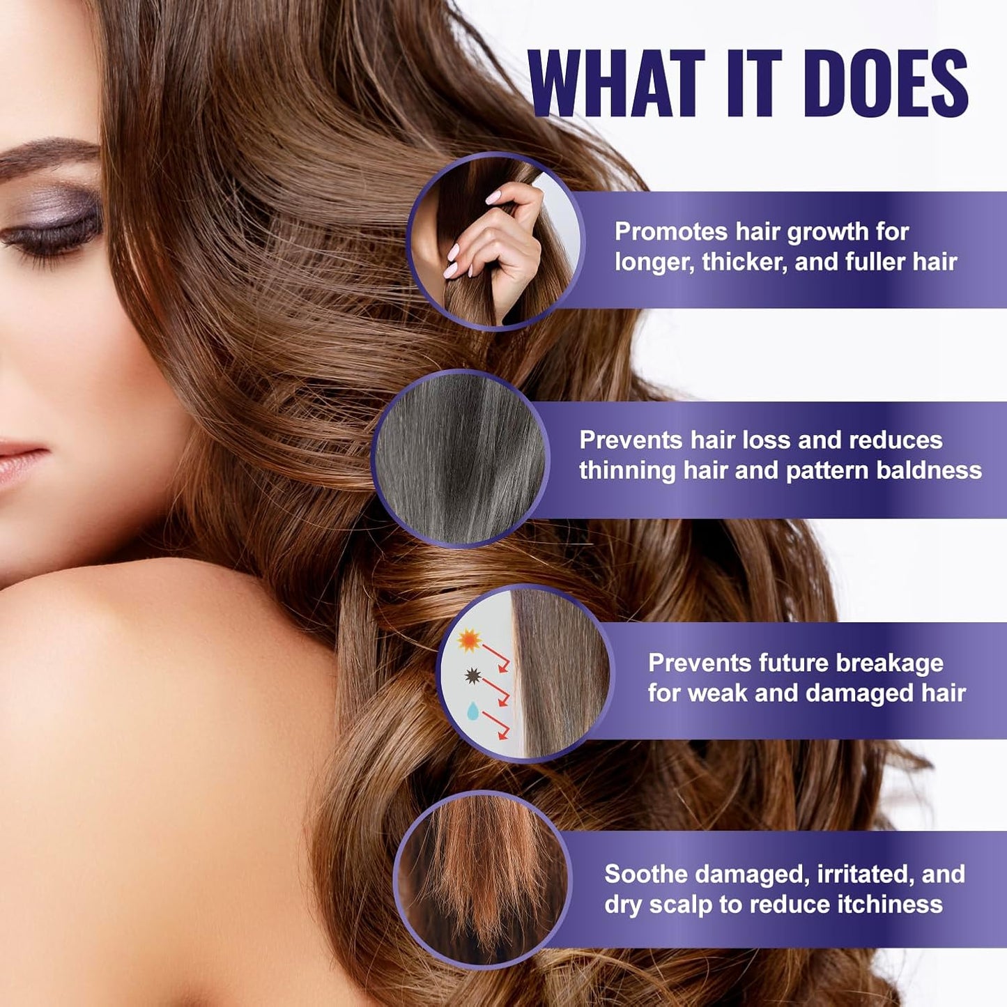 100 Natural Botanical Hair Growth Serum for Nourishing Hair Scalp and Protecting Hair loss, Moringa Camellia Rosemary Castor Tea Tree Peppermint Jojoba Blended , Made In USA (2oz)