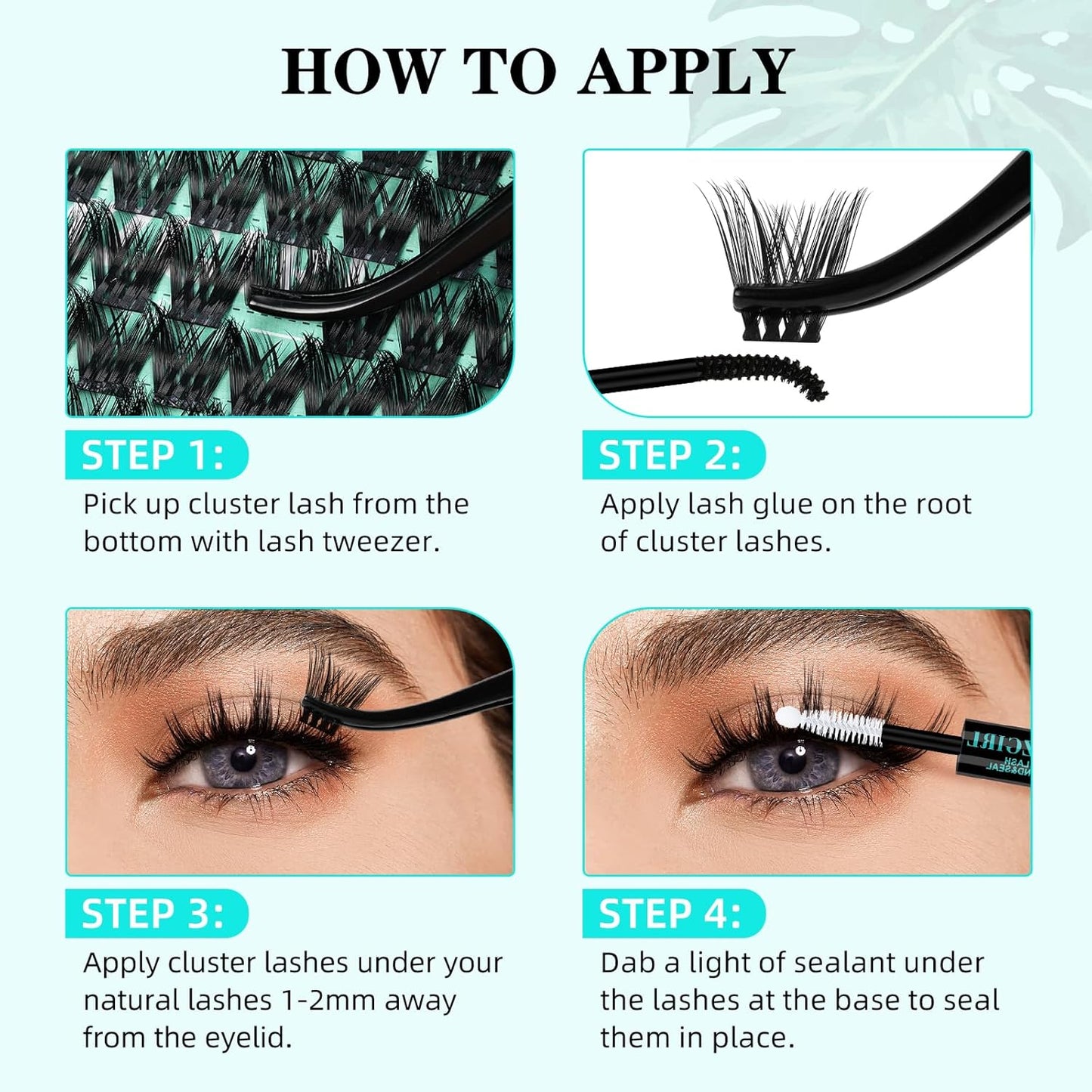 Lash Clusters Wet Look 168Pcs Eyelash Cluster Ultra-Thin Lash Band Eyelashes Extensions Spiky Anime Wide Span Lashes(Mallow,D-Mix10-18mm)