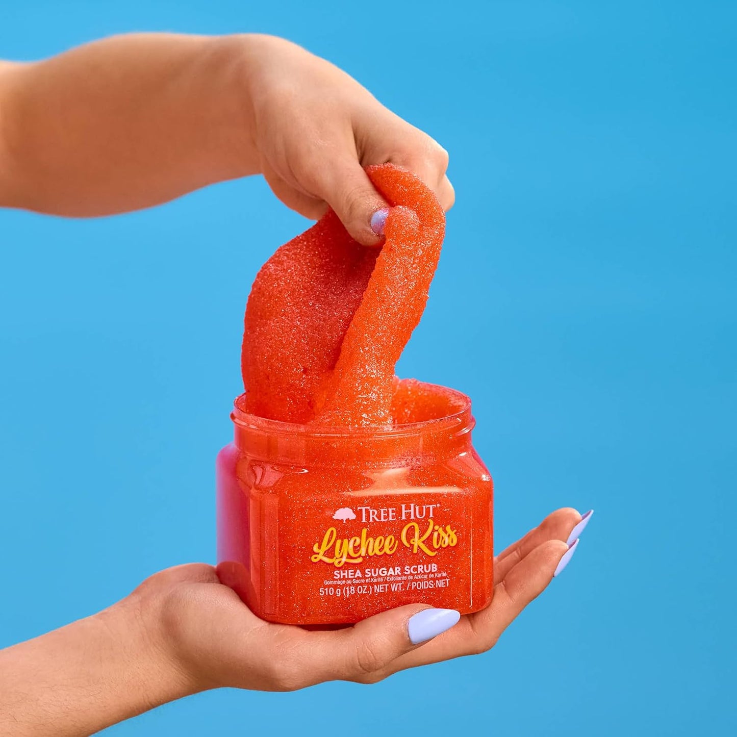 Tree Hut Lychee Kiss Shea Sugar Scrub | Exfoliating Body Scrub Removes Dead, Dry Skin for a Soft & Hydrated Feel | Nourishing Essential Body Care | 18 fl oz.