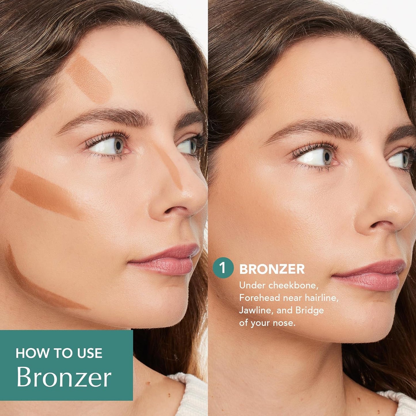 Thrive Causemetics Triple Threat Color Stick: Cream Bronzer & Contour Stick with Vitamin E, Evening Primrose Oil, Waterproof Smudge Proof Face Makeup Formula, Lisa (Medium Tan Neutral)