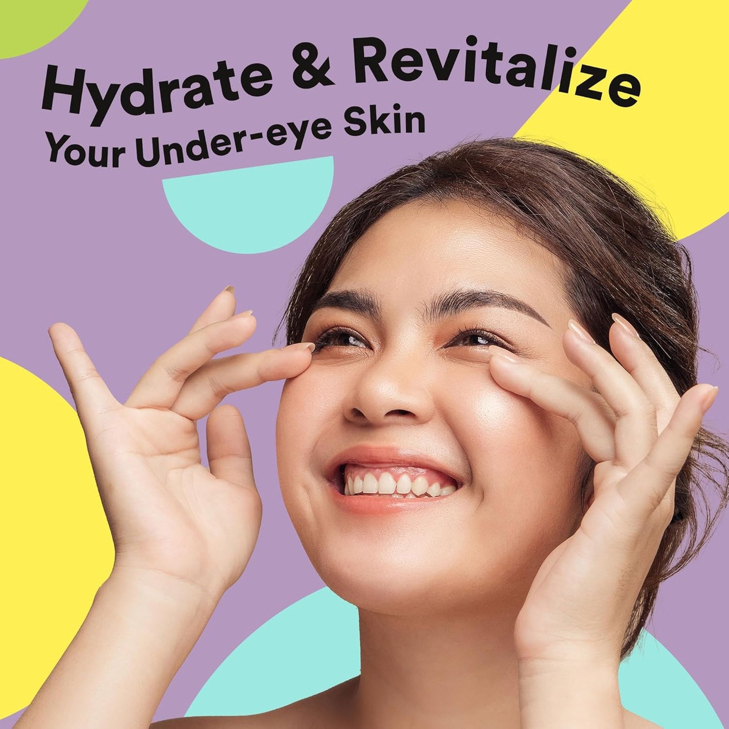 BLAQ Eye Mask, Eye Masks for Dark Circles and Puffiness, Under Eye Mask with Snow Mushroom, Green Tea Extract, Brown and Red Algae, Vegan and Cruelty-Free Under Eye Masks, Snow Circles, 5-Pack