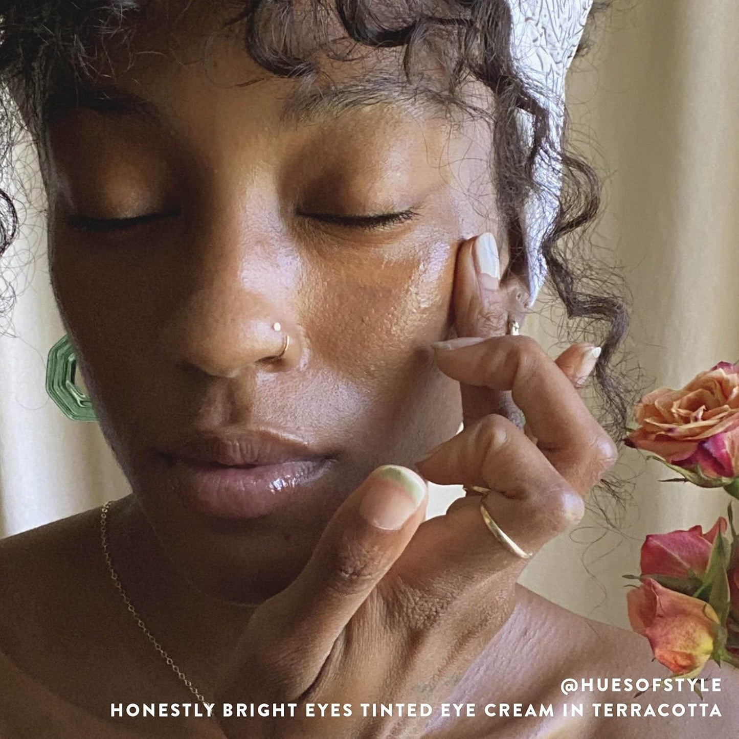 Honest Beauty Honestly Bright Eyes Tinted Eye Cream | Brightens + Diffuses Dark Circles | Hyaluronic Acid + Squalane | EWG Verified, Vegan + Cruelty Free | Terracotta, 0.5 fl oz