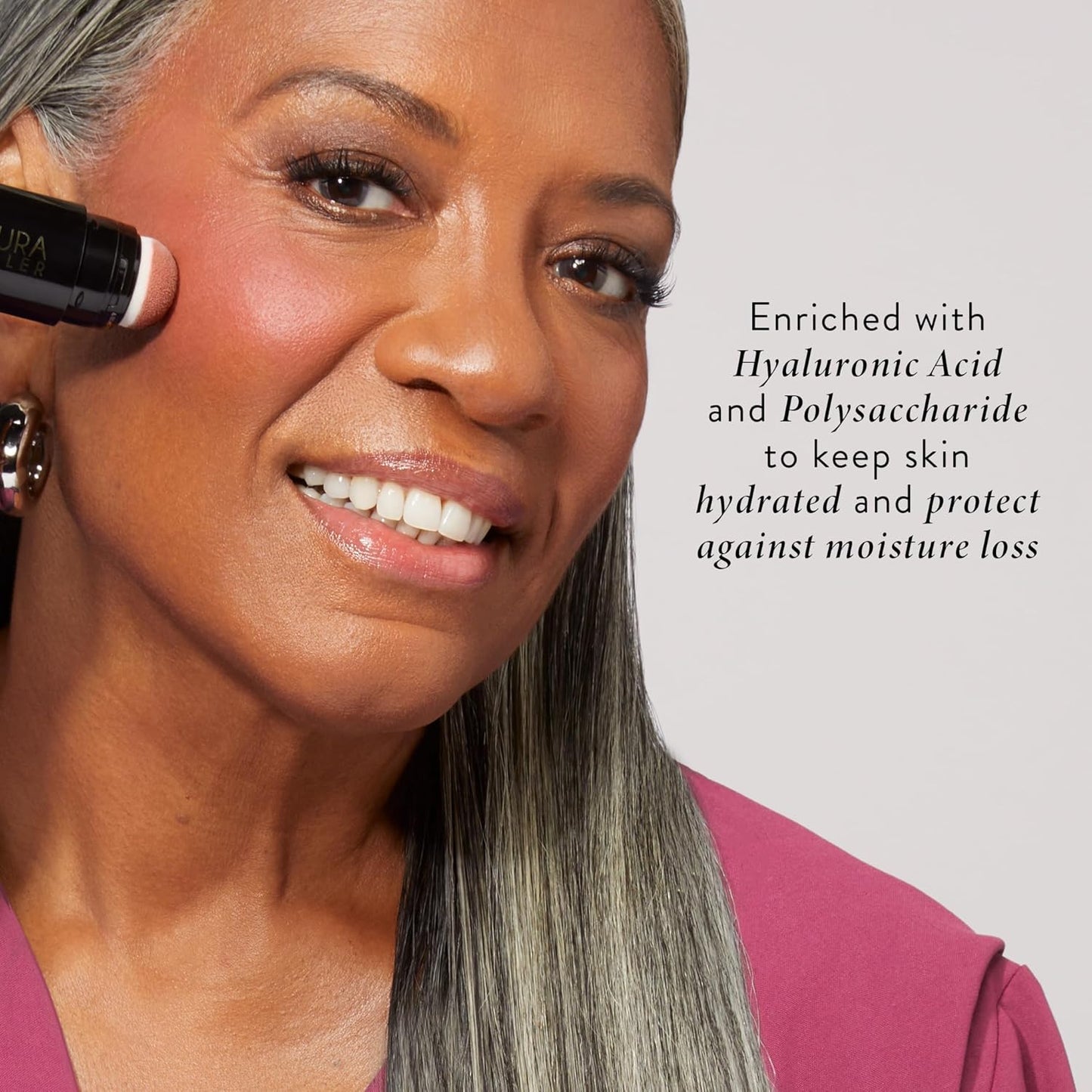 LAURA GELLER NEW YORK Serum Blush Tint, Lightweight Liquid Blush for Cheeks, Weightless Watercolor Sheer Finish, Graceful Guava