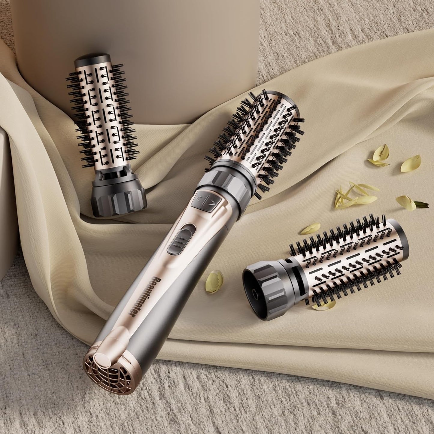 Beautimeter Hair Dryer Brush, Spinning Blow Dryer Brush for Smooth Blowouts, 3-in-1 Rotating Hot Air Brush Styler for Various Hair Styles