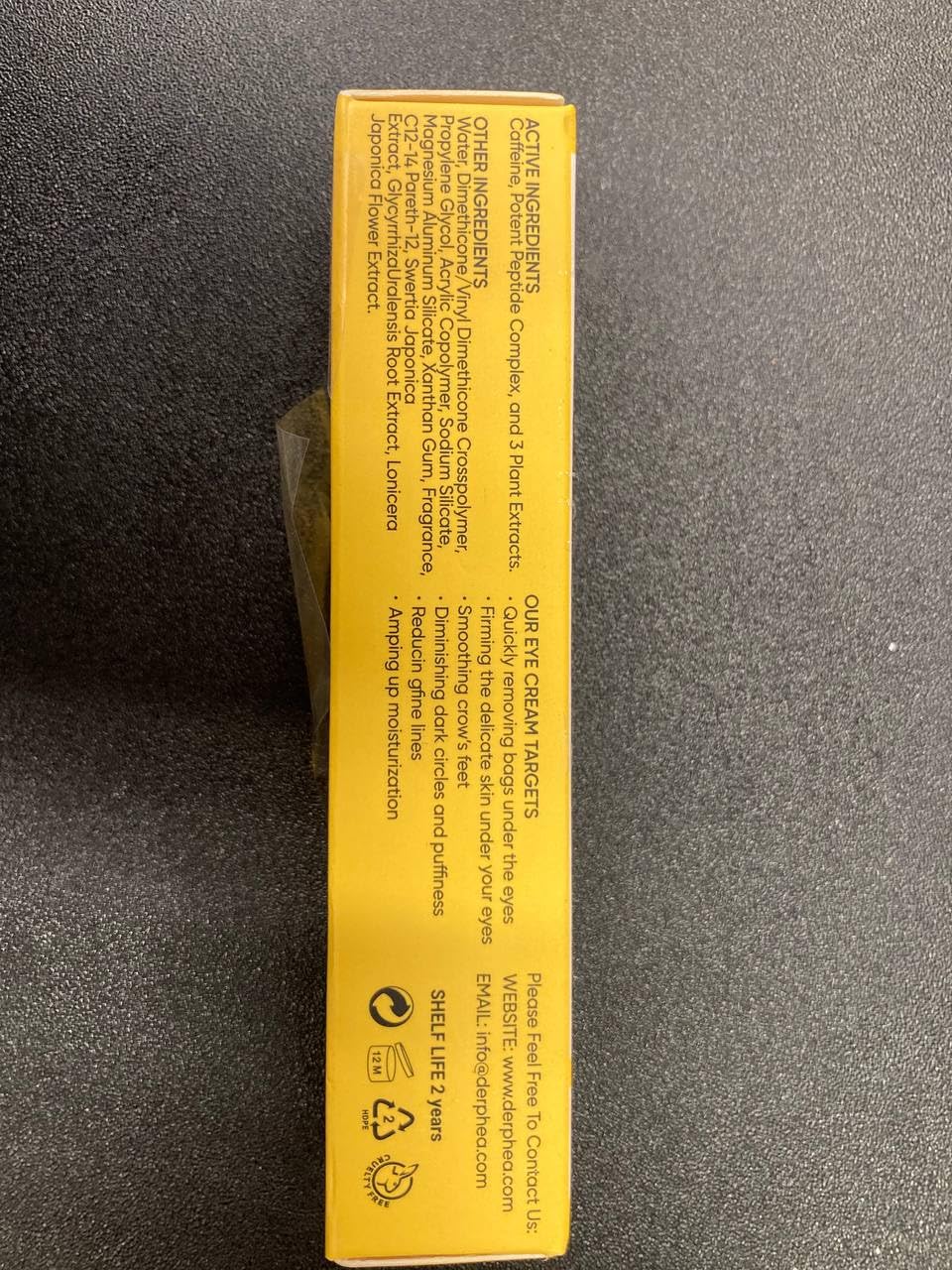 Instant Temporary Eye Tightener Cream: Reduces The Look of Under Eye Bags, Dark Circles & Puffiness, Anti-Aging Fine Lines, Firm Delicate Skin Under Your Eyes, Rapid Eye Firming 0.5 oz