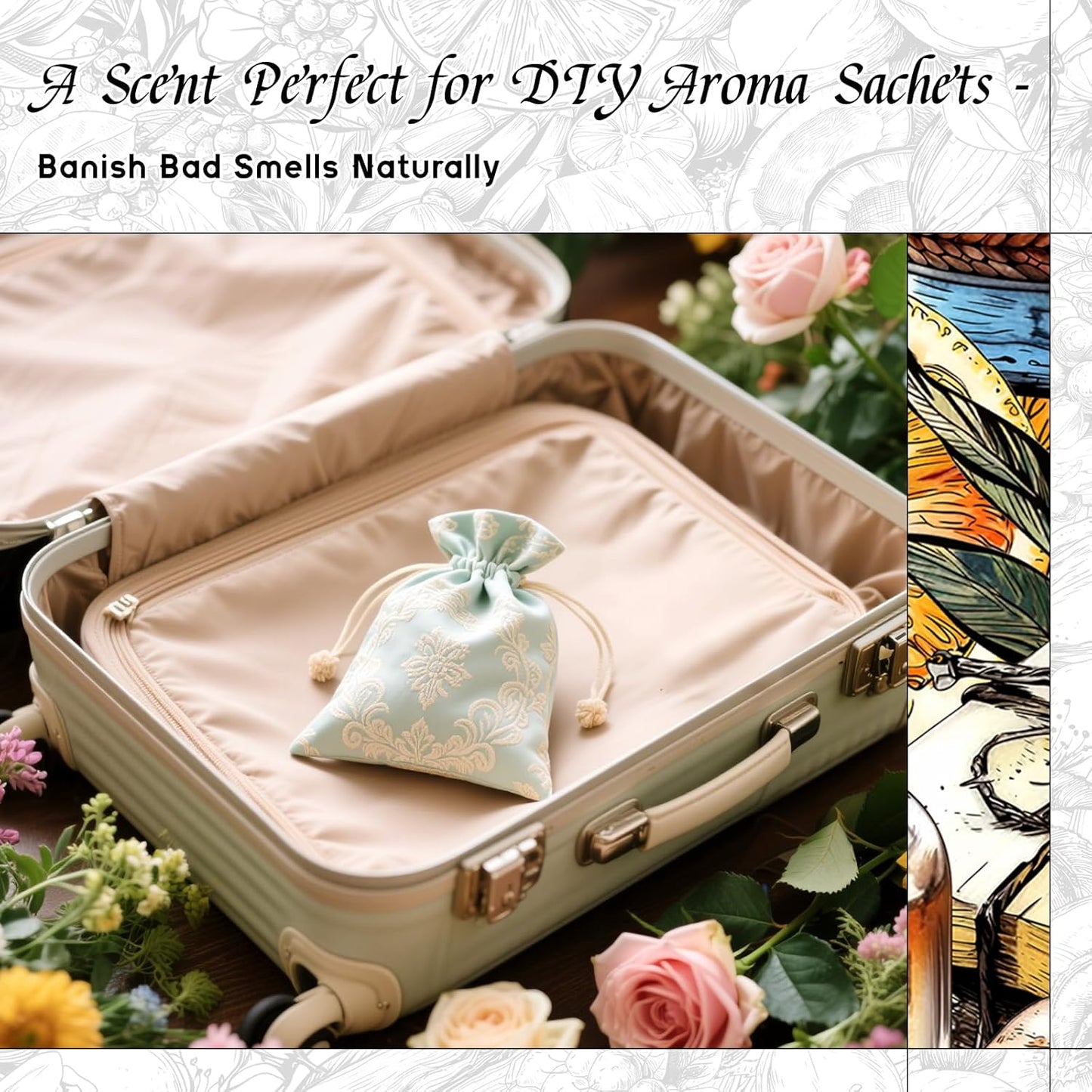 HIQILI Nectar Water Fragrance Oil for Diffuser, Jasmine & Osmanthus Scents, Candle, Soap, Perfume Making, White Floral Long Lasting Aroma - 5.07 Fl Oz