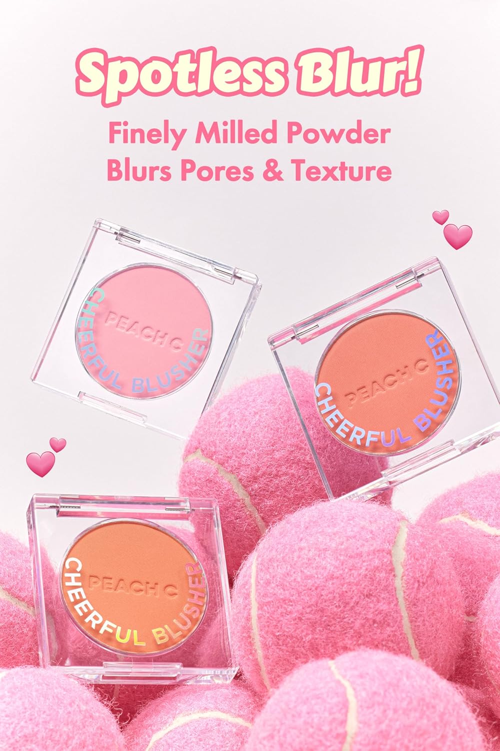 Cheerful Blusher | Lavender Purple Blush for Cheeks Powder Makeup | Korean Makeup Creamy Blush Powder | Fine Pigmented Blush | Powder Compact Make Up Blush 0.14 Oz. (05 Mulberryful)