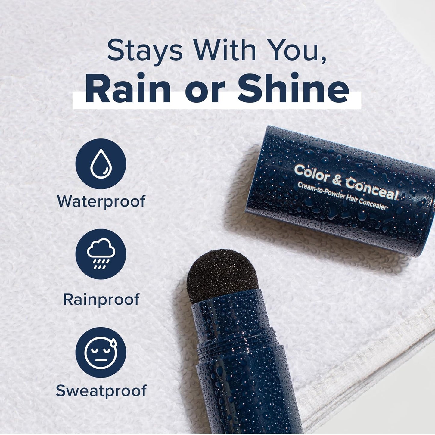 TRUHAIR Color & Conceal Waterproof Root Touch Up Hair Color Concealer - Hair Cover up for Gray Coverage and Hairline Filling - 11 Hair Colors Available (Light Brown)