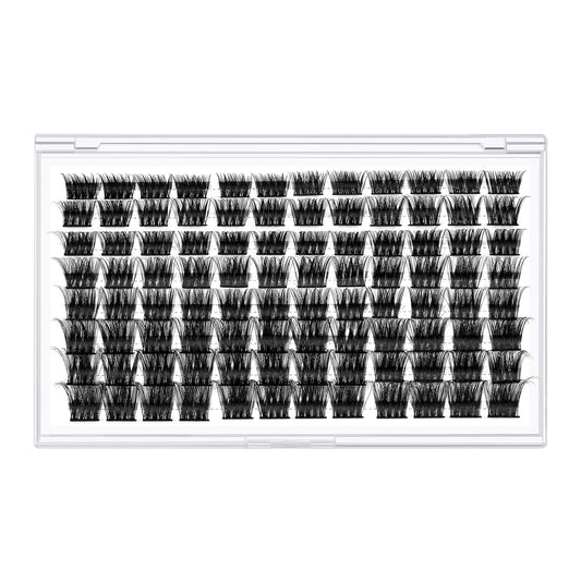 Lash Clusters,96 Pcs Cluster Lashes D Curl 10-18MIX DIY Lash Extensions Eyelash Clusters,KEYYOU Volume Wispy Individual Lashes Soft&Comfortable Easy DIY at Home(Y30,D-10-18MIX)