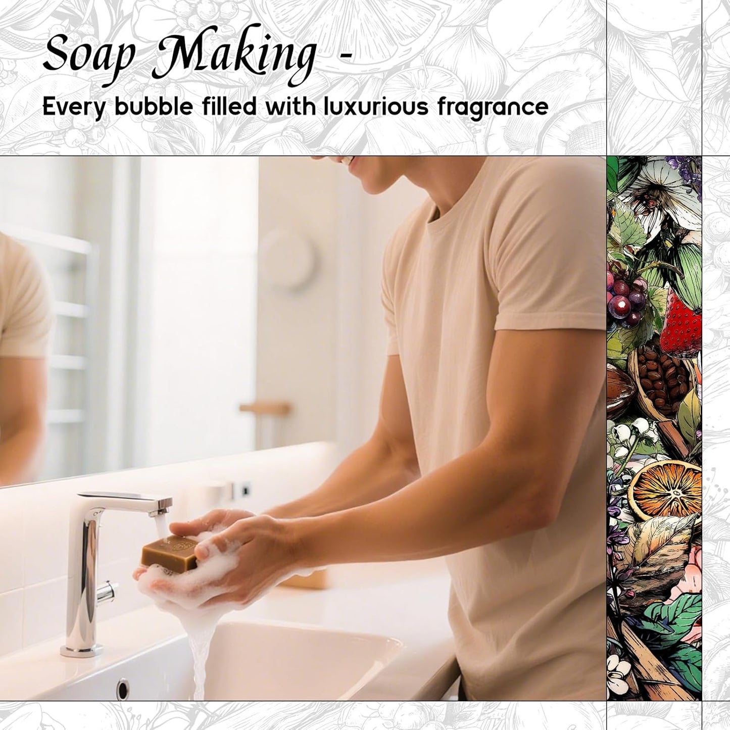 HIQILI London Men Fragrance Oil for Candle & Soap Making, Inspired by Bvr.Berry LON for-Men, Essential Oil for Diffuser, Large Rooms, Office, New Car Scents - 1 Fl Oz