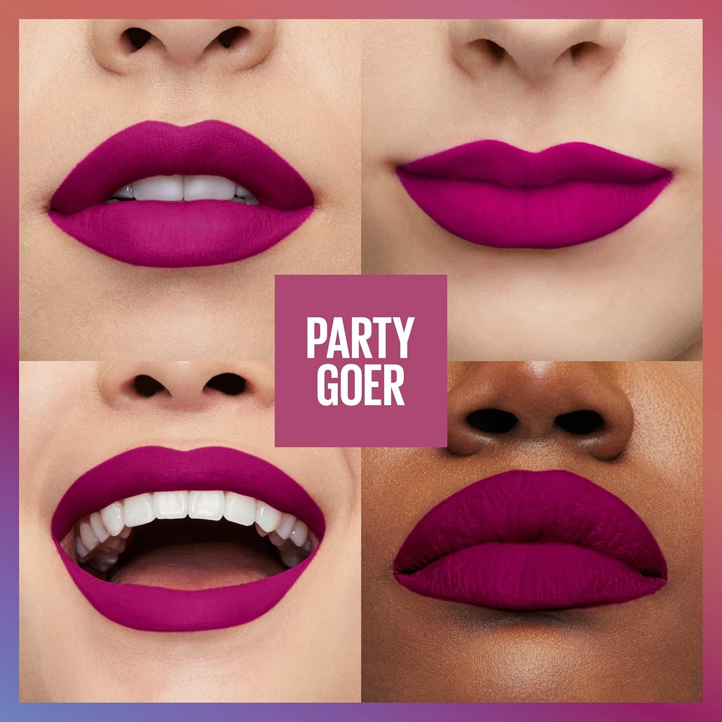 Maybelline New York Super Stay Matte Ink Liquid Lipstick, Transfer Proof, Long Lasting, Limited Edition Birthday Cake Scented Shades, Party Goer, 0.17 Fl Oz