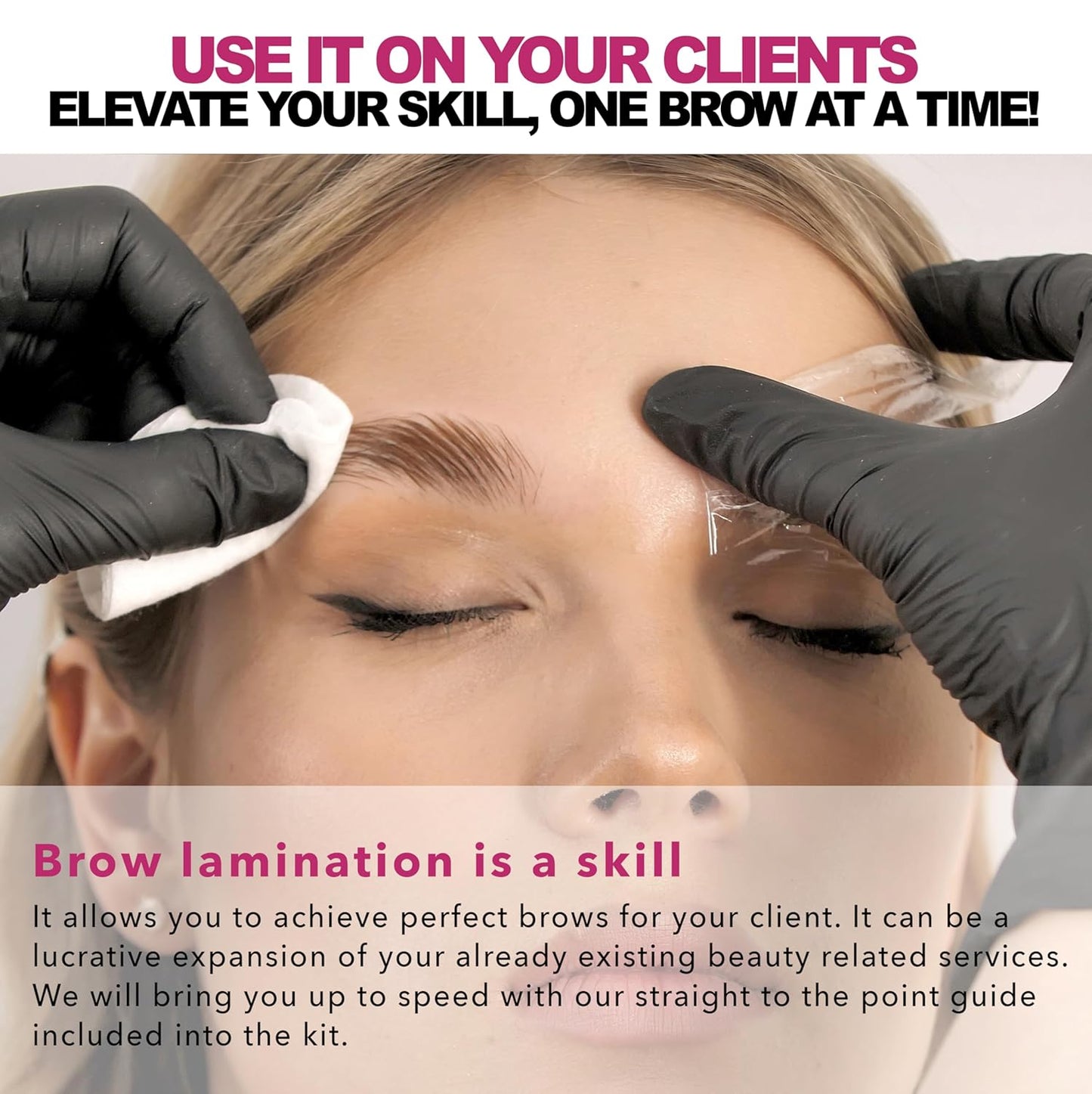 Professional Brow Lamination Kit | Eyebrow Lamination Kit for Professional or DIY Use at Home | Easy to Use | Brows Brushes Added