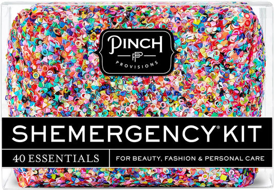 Pinch Provisions Shemergency Kit for Her, 40 Emergency Essential Items, Compact, Multi-Functional Pouch, Gift for Women, Birthday, Bachelorette Parties, and More!