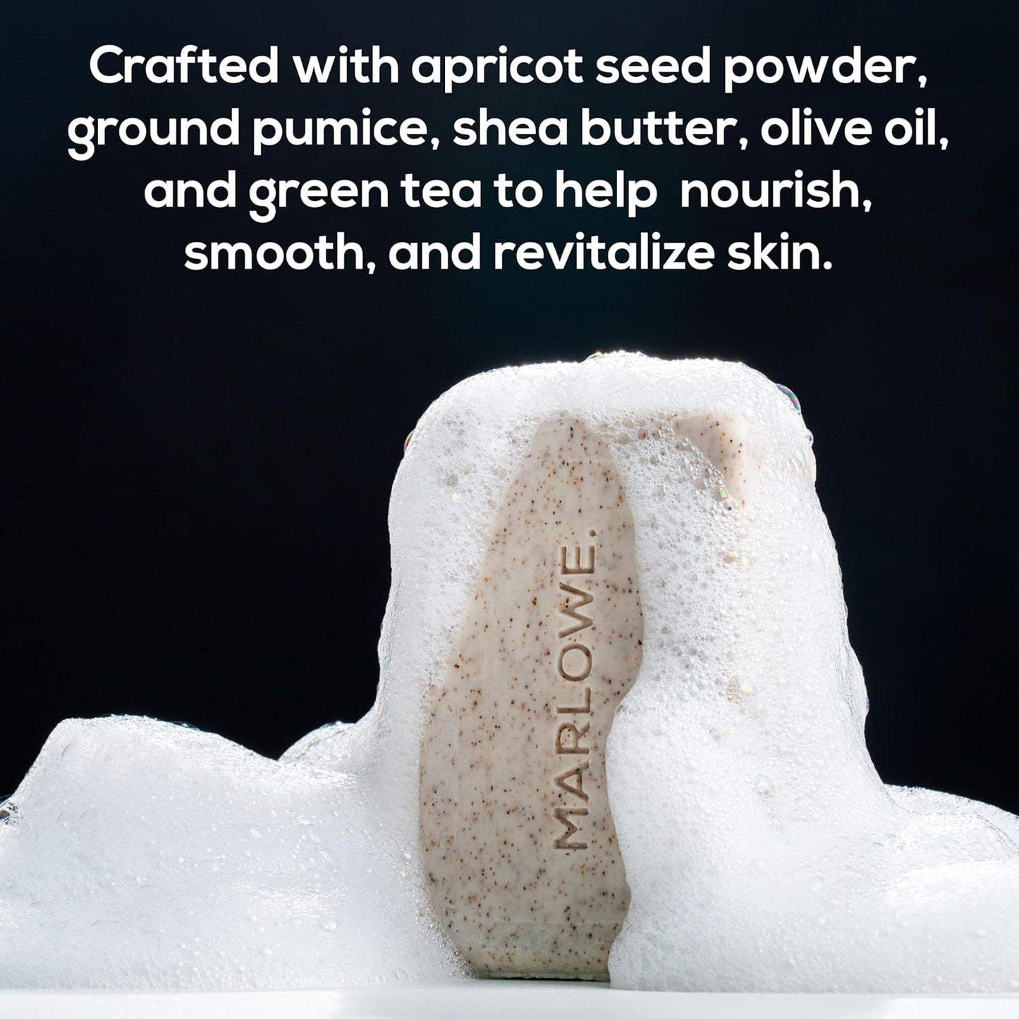 MARLOWE. No. 102 Men's Body Scrub Soap 7oz (Variety Trio) Best Exfoliating Body Soap Bars for Men, Made with Natural Ingredients, Green Tea Extract, Features 3 Amazing Scents