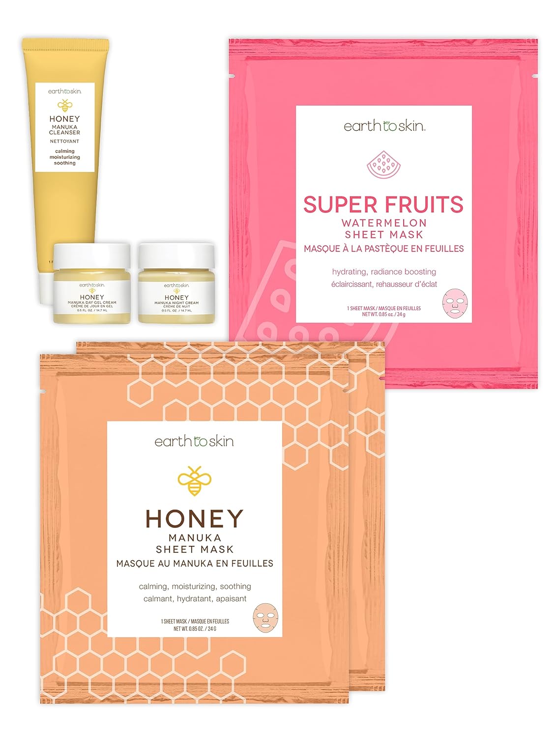 Earth To Skin Honey Travel Set