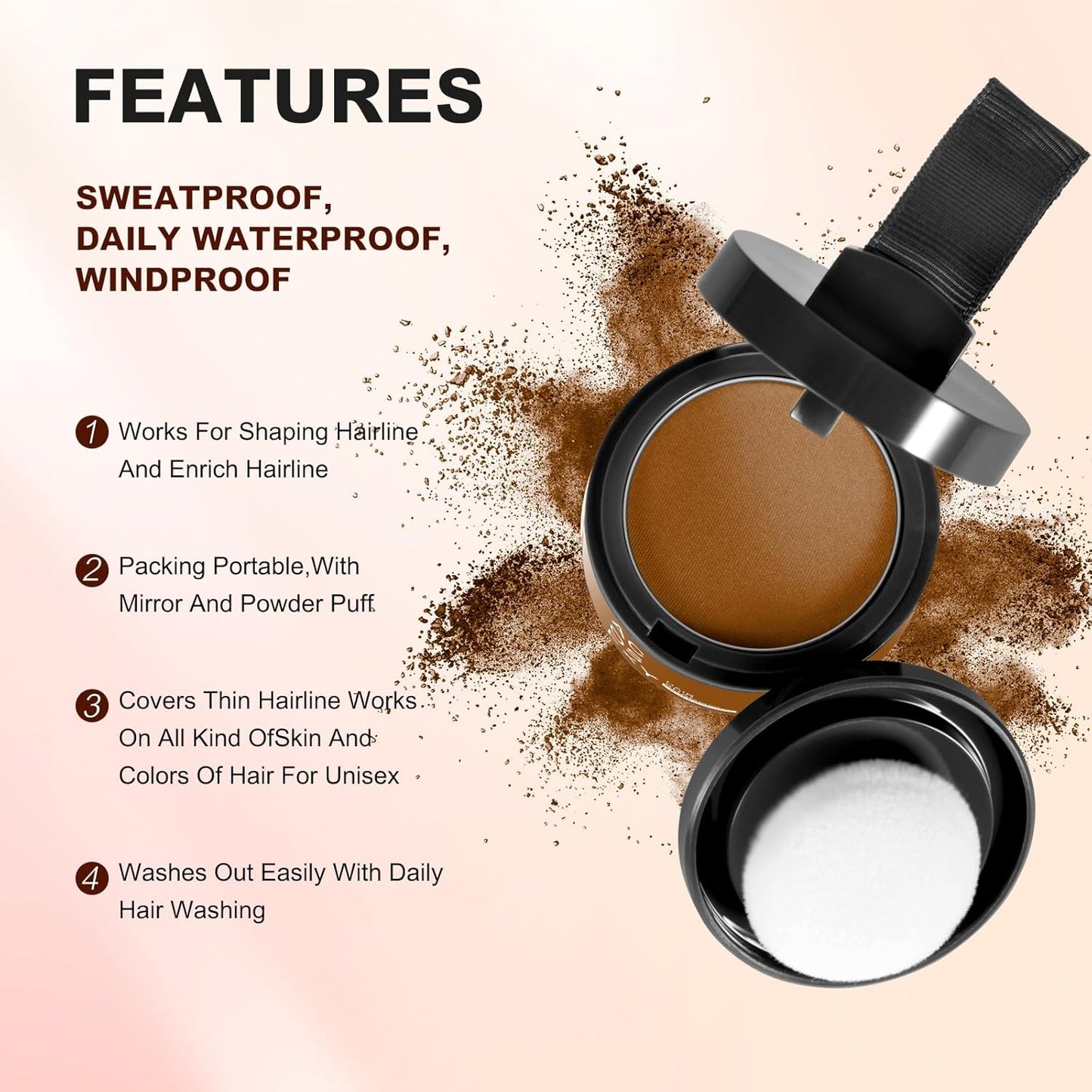 Instantly Cover Gray Hair, Thinning Hairline, Bald Spots, and Beard Lines - Root Touch Up Powder for Women and Men (Dark Blonde)