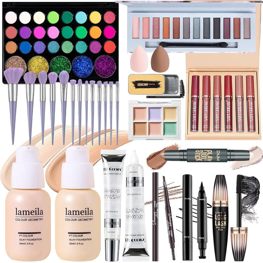 Makeup Set, Makeup Set Full Kit, Makeup Present Set For Women Girls Teens, Full Face Makeup Set For Women Girls Teens, Multipurpose Makeup Sets, Beginners and Professionals Alike