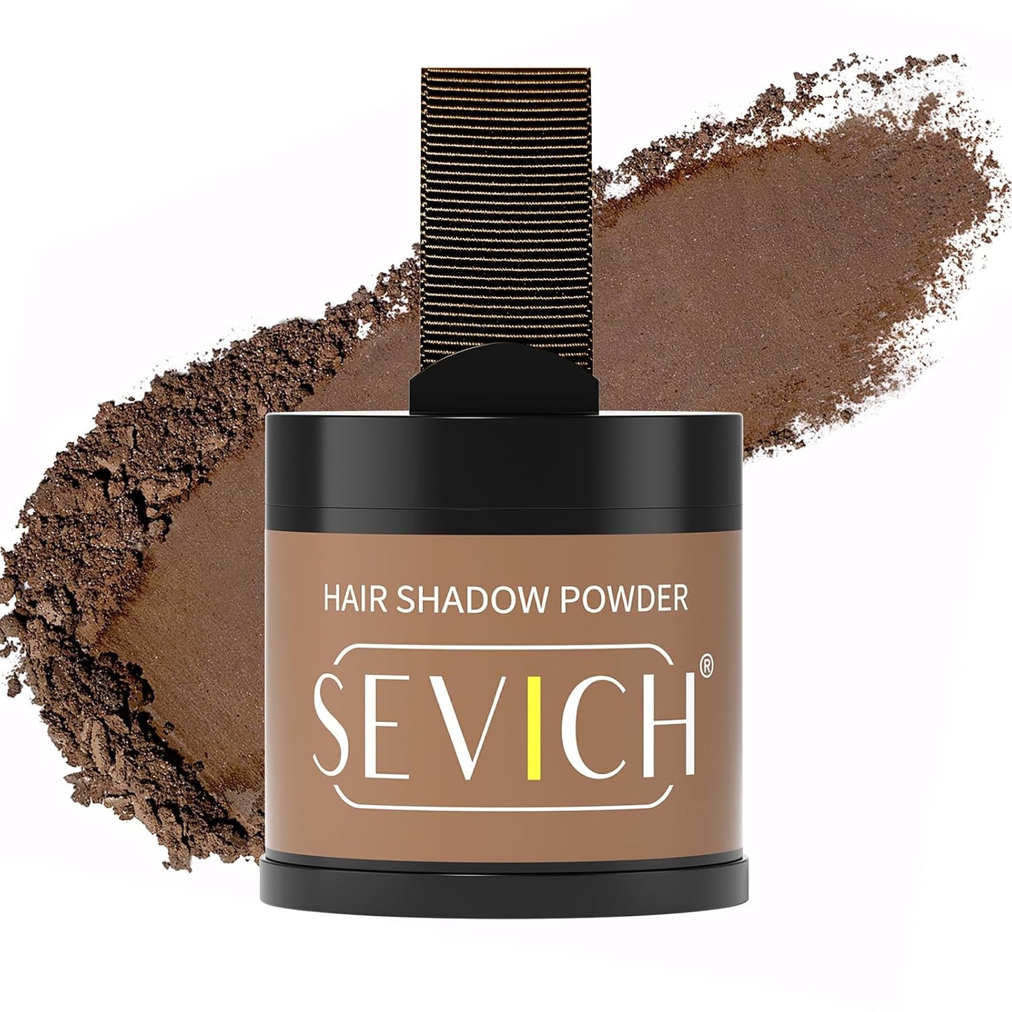 Sevich Hairline Powder 10g Large Capacity,Instantly Conceals Hair Loss,Root Touch up Powder,Hair Shadow Toppers for Women & Men Thinning Gray Hair,48H Makeup Lasting,1 Box = 2.5 Boxes,Brown