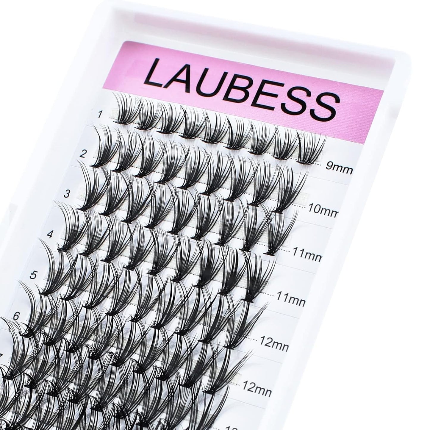 Eyelash Clusters LAUBESS Lash Clusters Individual Lashes Cluster Eyelash Extensions DIY at Home Waterproof Cluster Lashes (20D-C-Mix9-16)