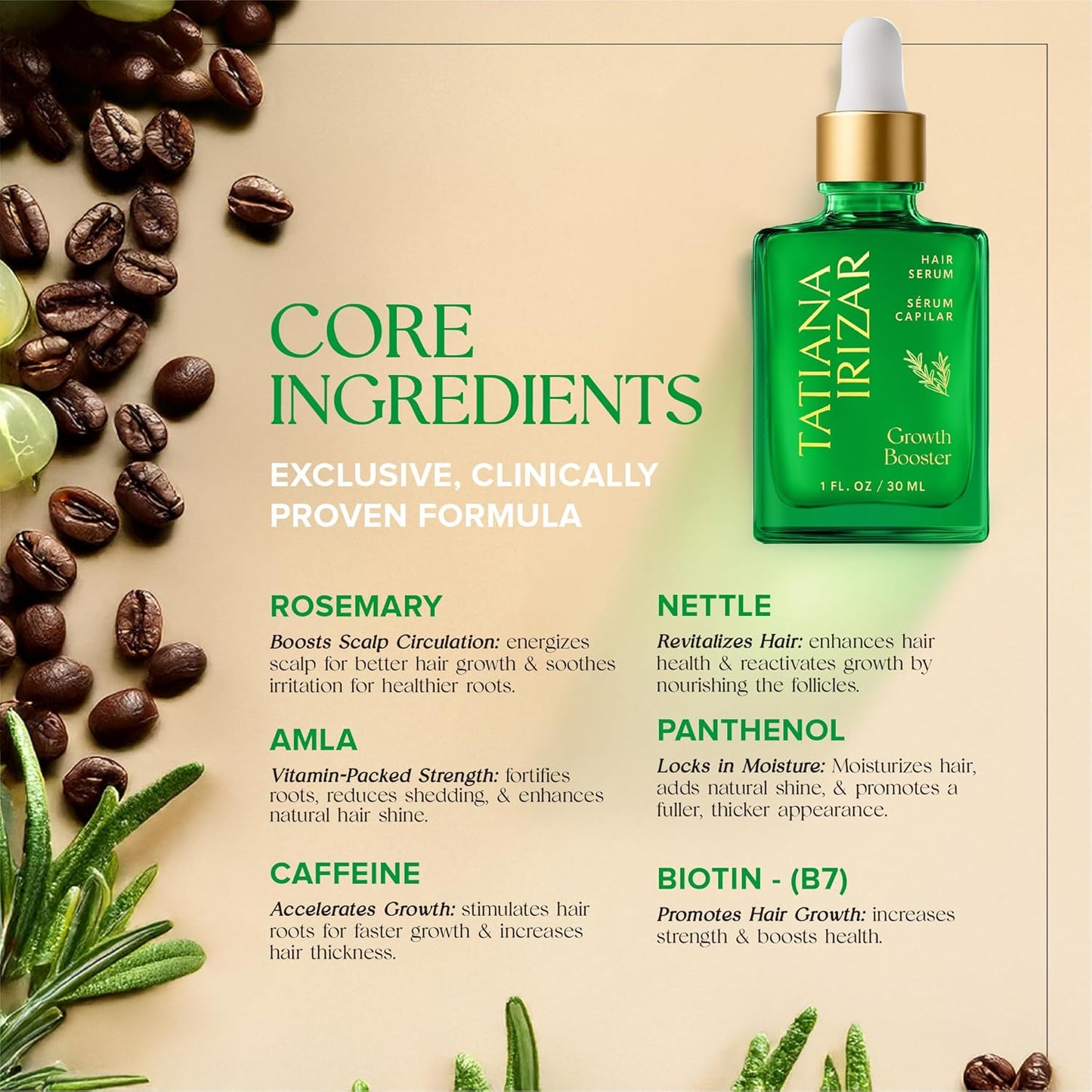 Hair Serum for Hair Growth Serum Women Made in USA - 3 Pack Scalp Serum for Hair Growth Non-Greasy Rosemary & Amla Hair Care Vegan 1 Oz Hair Loss Treatment for Women Regrowth Treatment