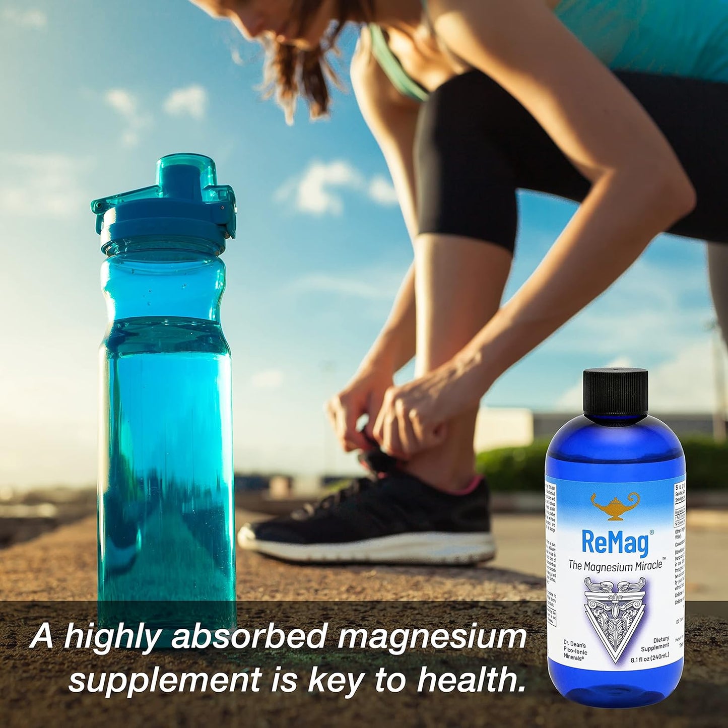 RnA ReSet ReMag Liquid – High Absorption Magnesium Chloride, 8.1 Fl Oz (1-Pack)