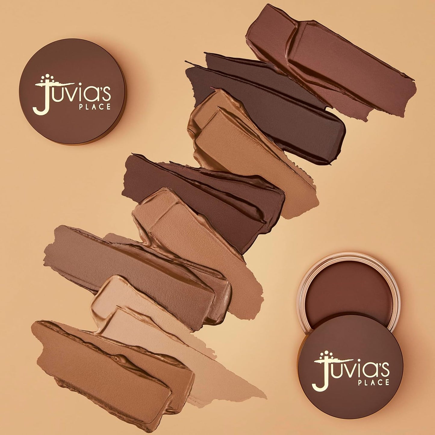Juvia's Place Bronzed Cream Bronzer Nutmeg - Creamy Bronzing Makeup Beauty Glow Sun Kissed Cheek Matte Shimmer Contour Long Lasting Finish Pigmented Bronze Light Buildable Blendable