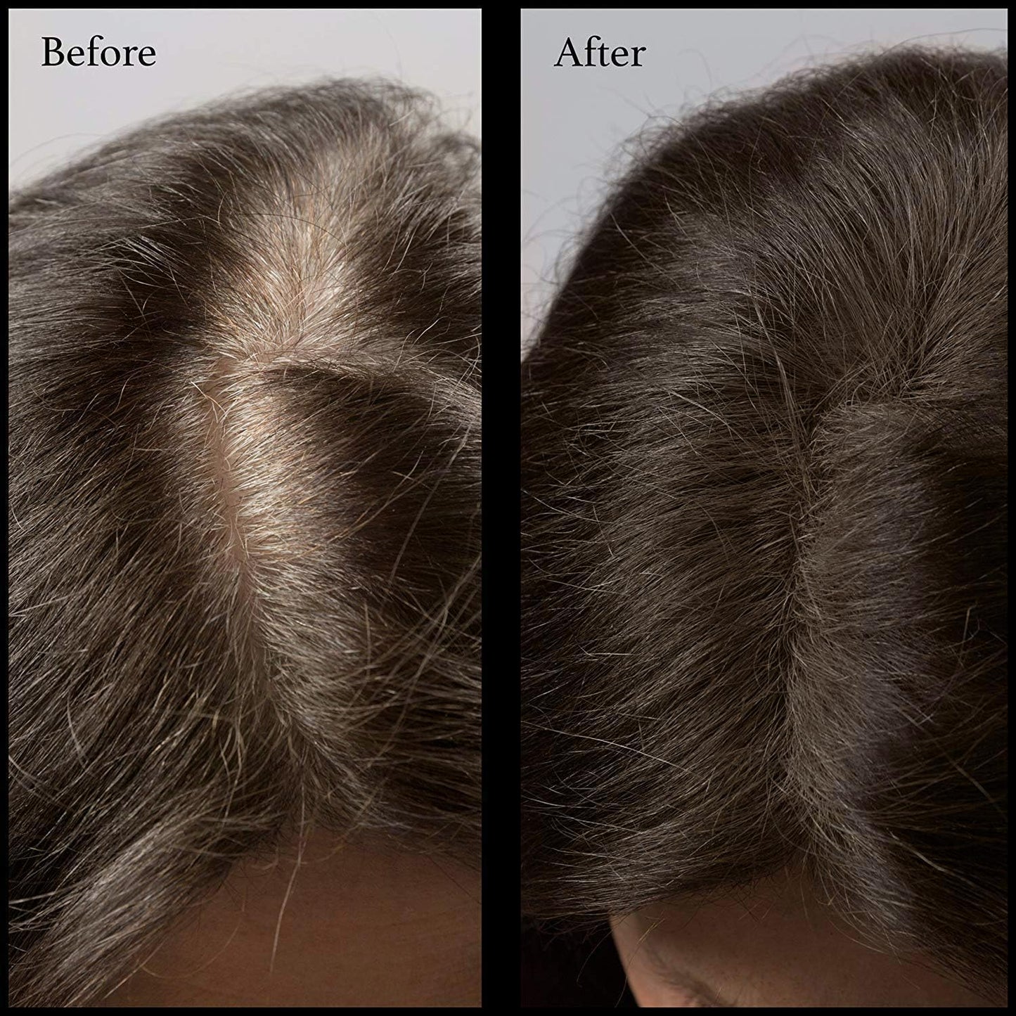 Root Concealer Touch Up Powder | All-Natural Crushed Minerals | Fast and Easy Total Gray Hair Cover Up For Black, Brown, Auburn and Blonde Hair - 0.30 oz (Darkest Brown)