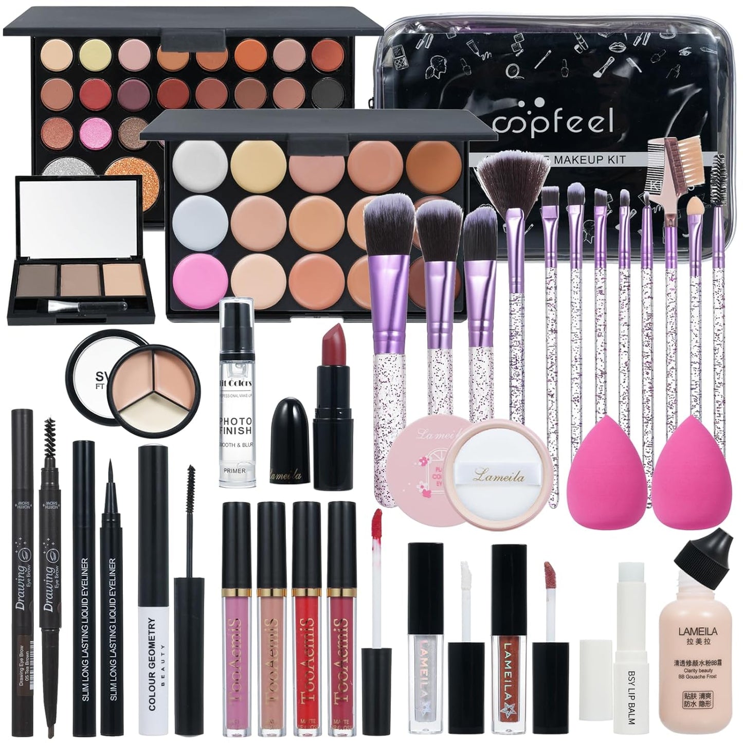 Makeup Kit for Women Full Kit, TooAemiS Professional Makeup Kit for Teens or Adult, All in One Makeup Sets Include Eyeshadow Palette Lipstick Concealer Foundation Mascara Loose Powder Etc