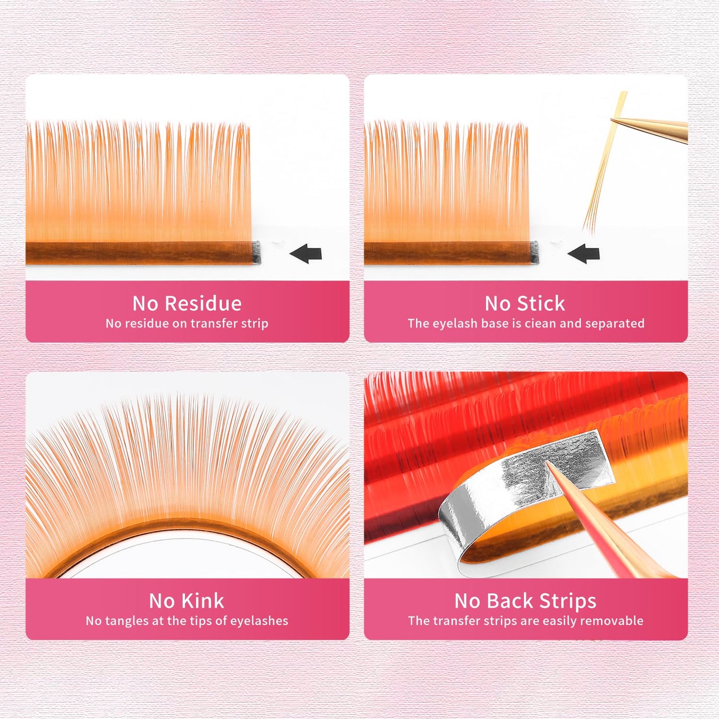 Eyelash Extensions Colored Lashes Extension 0.07 C Curl Lashes 13mm Classic Lash Extensions Soft Individual Lashes 16 Rows Natural False Eyelashes Volume Lashes Professional Use(Colored,0.07-C,13mm)