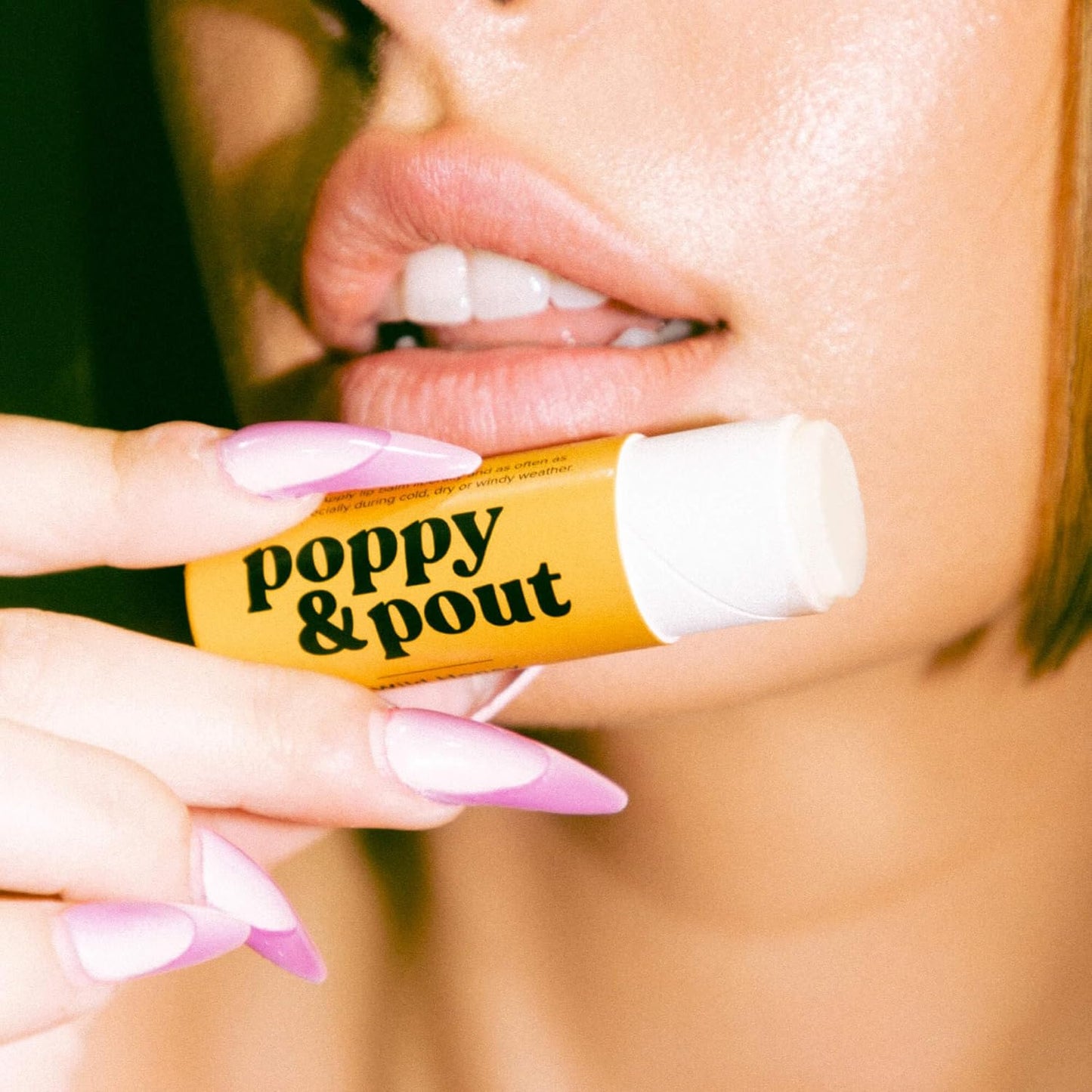 Poppy & Pout Wild Honey Jumbo Lip Balm | All Natural Lip Balms & Moisturizers | Hydrates with Beeswax, Vitamin E, Organic Coconut Oil | Cruelty-Free | Lip Balm in Recyclable Cardboard Tube
