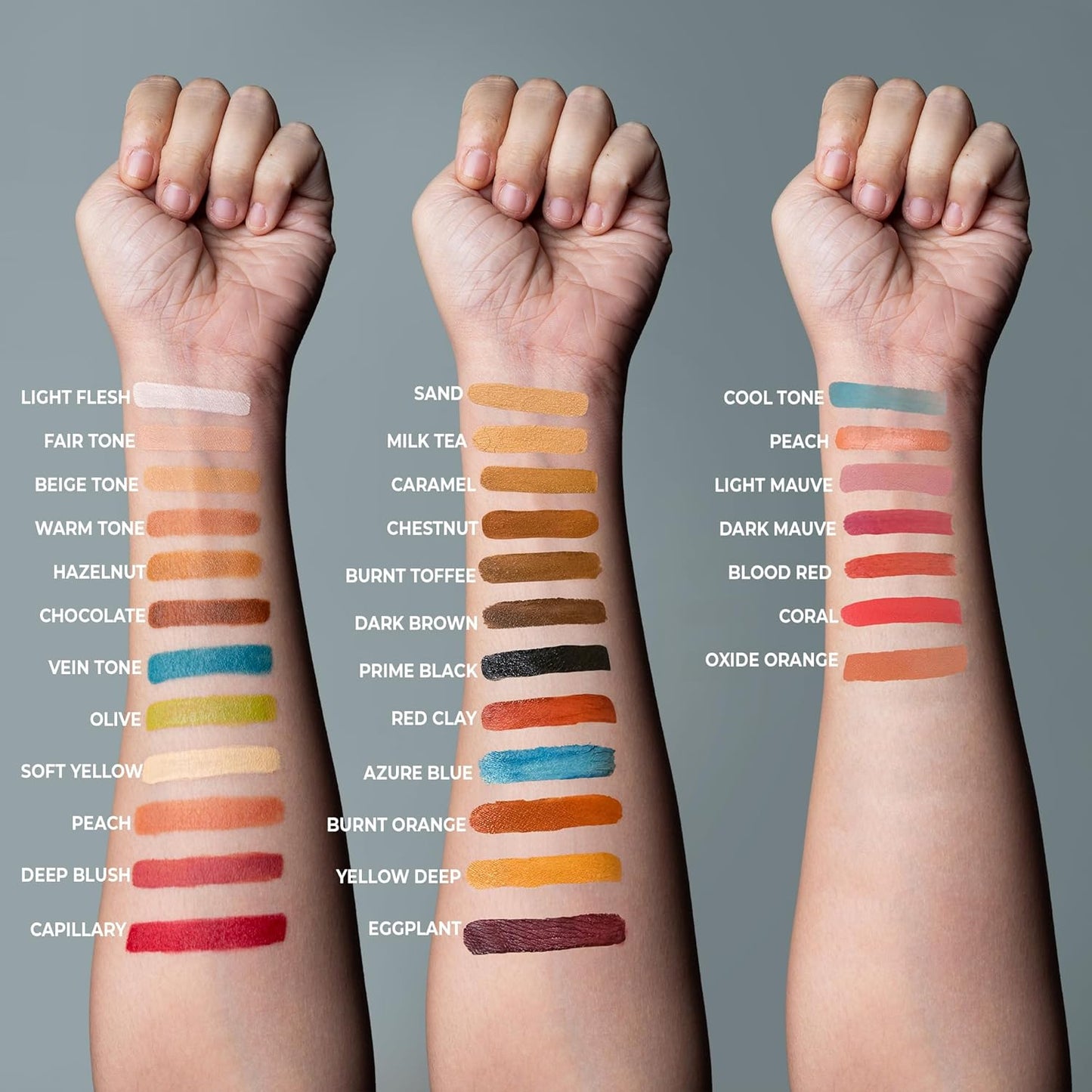 Alcohol Palette Refill Pans - Skin Tones - Dark Mauve