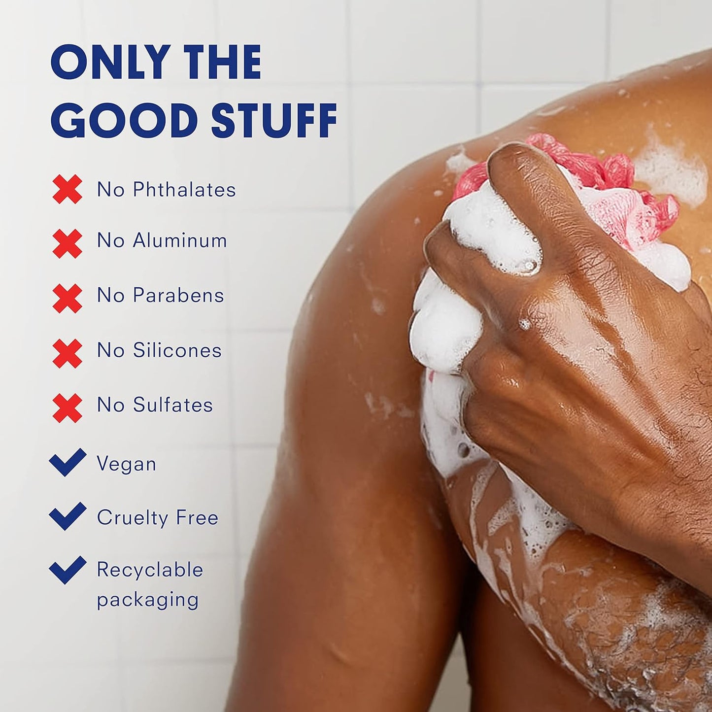 Huron Men’s Moisturizing Body Wash - Clean & Woody Scent of Sandalwood, Black Pepper, Cedarwood, & Amber - Made With Coconut Oil, Vitamin E & Witch Hazel - Vegan, Cruelty-Free - 12.2 fl oz