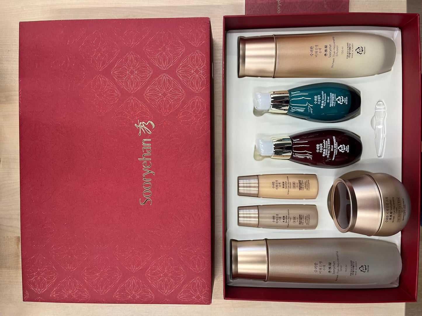 SOORYEHAN Bichaek True-Rejuvenating Skincare Special Set (430 ml/14.54 fl oz) - Skin Elasticity, Wrinkle and Pore Improvement, Korean Medicine Extracts