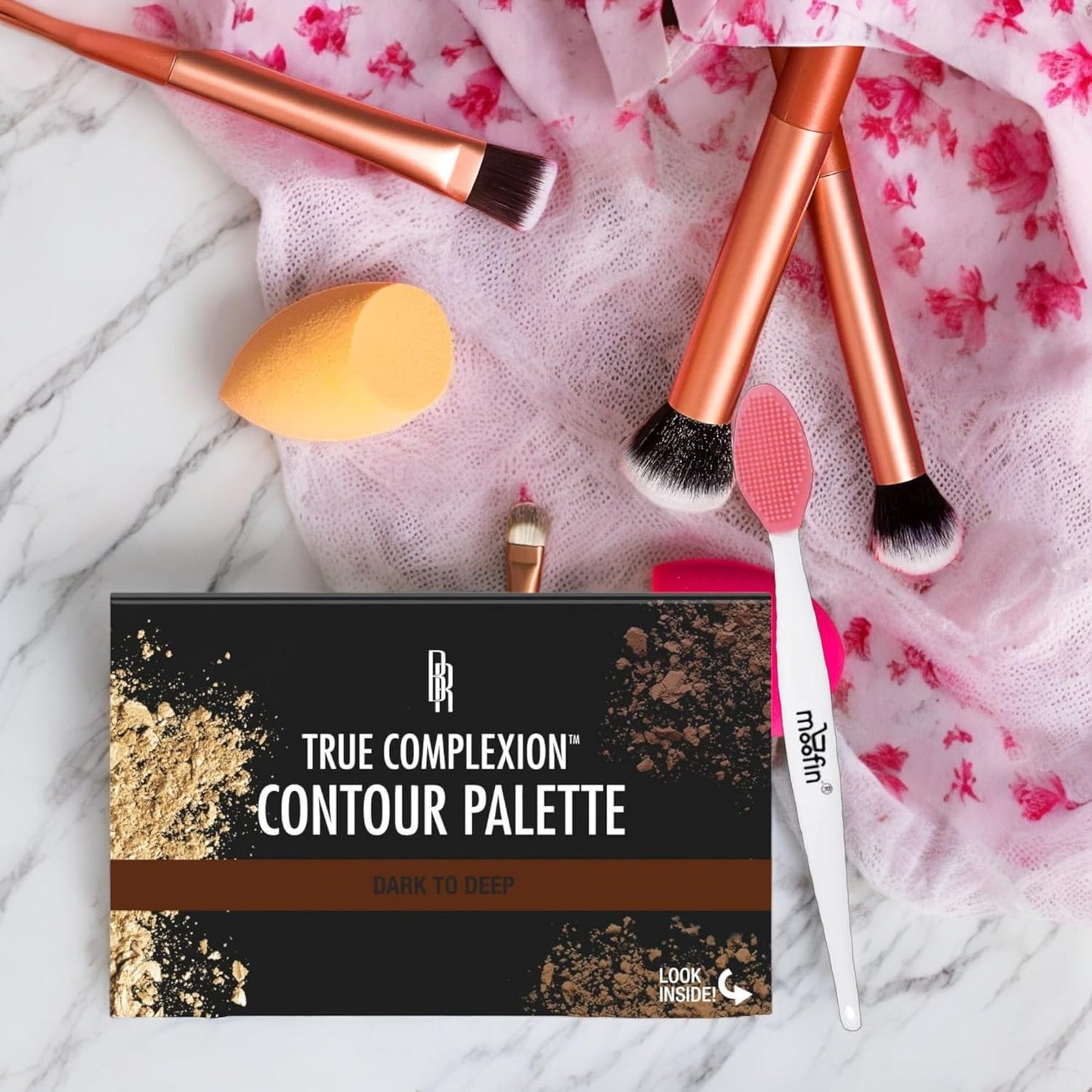 Contour Palette True Complexion, Dark To Deep, With Nose Cleaning Brush, Sculpting Palette Highlighting Powder Contouring Palette, Blendable Shades For Definition [Pack Of 2]