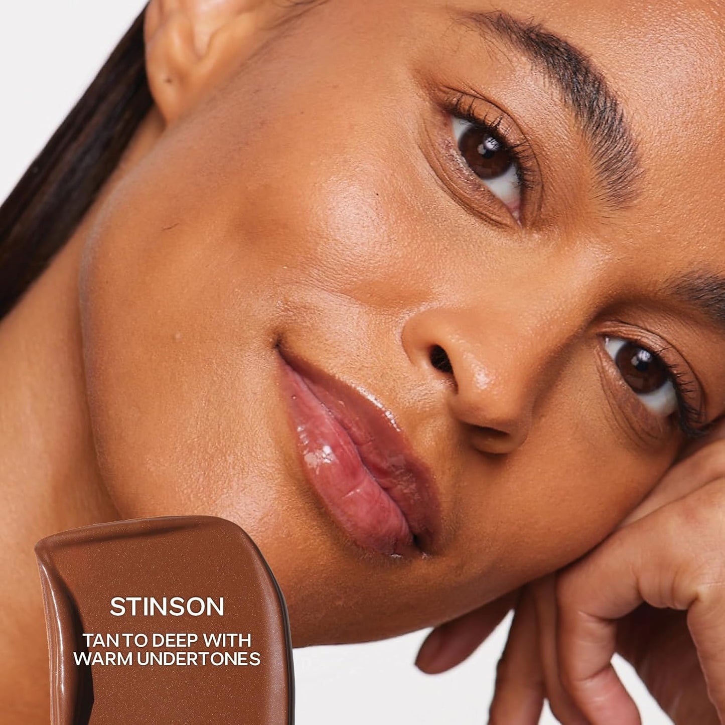Saie Dew Bronze - Hydrating Liquid Bronzer Stick For a Sun Kissed Glow - Liquid Contour Stick Infused with Nourishing Skin Care Ingredients - Sculpted Face Makeup Essential - Stinson (0.4 oz)