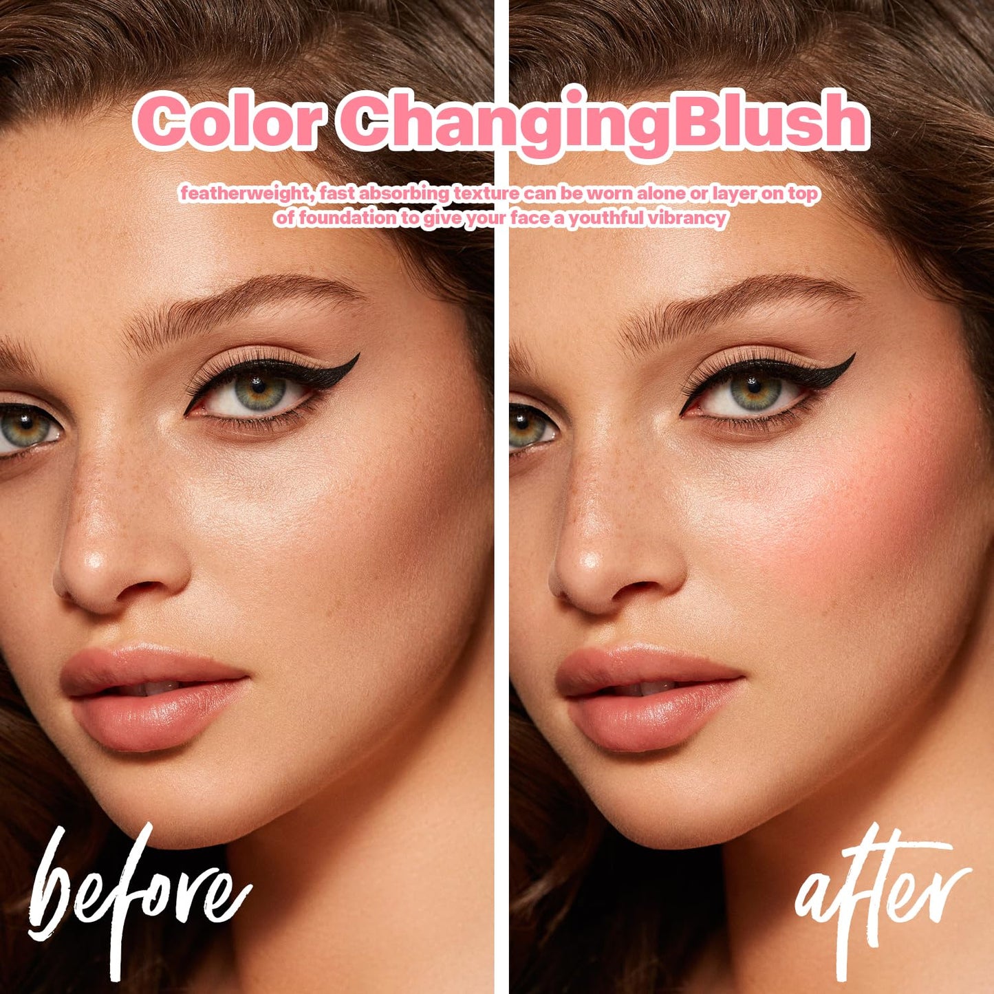 VIOLA HOUSE Color Changing Blusher for Cheeks, Moisturizing Blush Rouge Soft Cream, Lips Balm Multi Use Cream for Cheeks & Lips Glossy (Transparent Green, 55.00 g (Pack of 1))