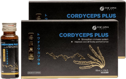FINE JAPAN Cordyceps Plus: Premium Cordyceps Mushroom Extract and Macadamia Blend - Smart Drops Adaptogenic Mushrooms, Organic Mushroom Supplement for Energy & Immunity, Liquid Cordyceps (Pack of 20)